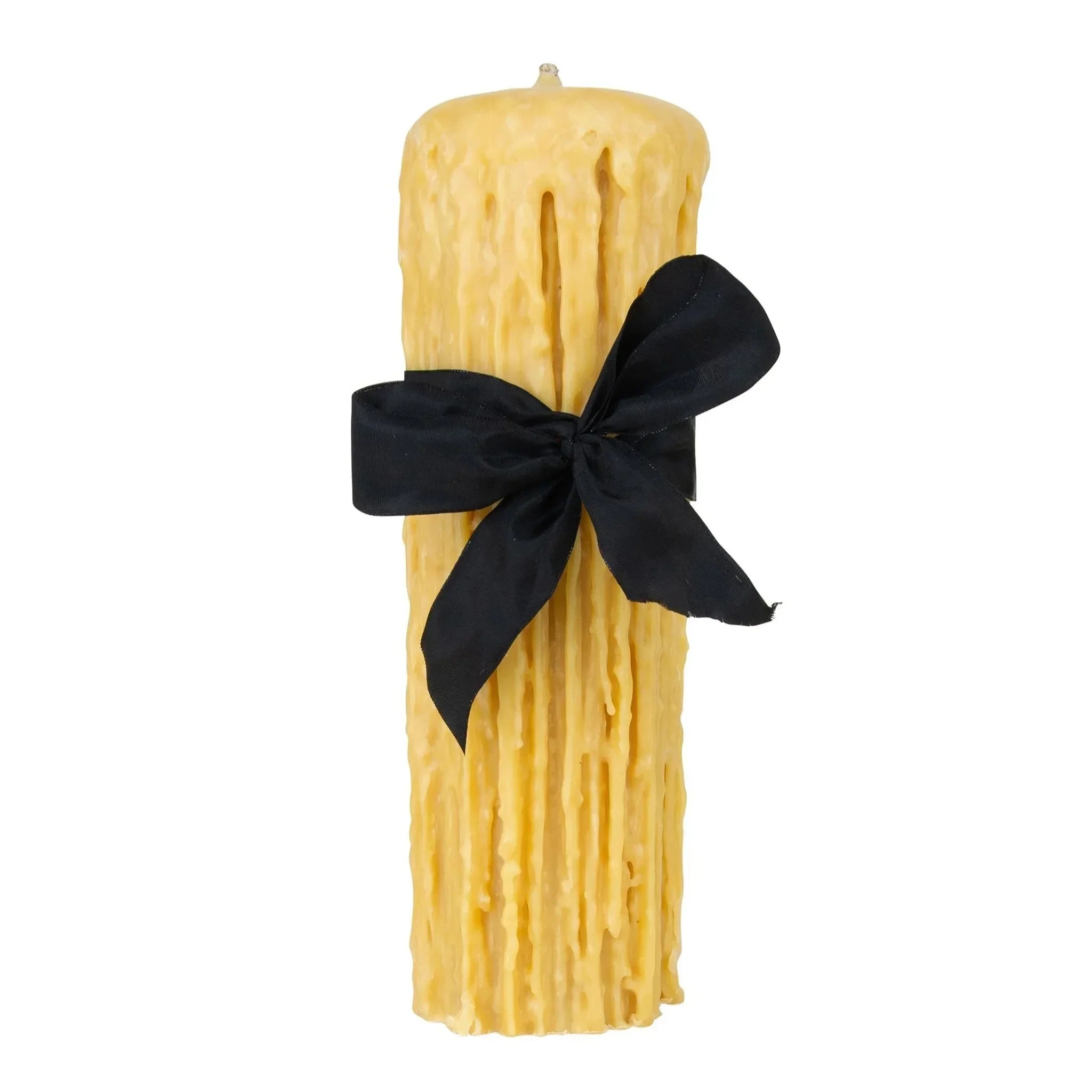 Beeswax Drip Pillar Candle - The Mayfair Hall