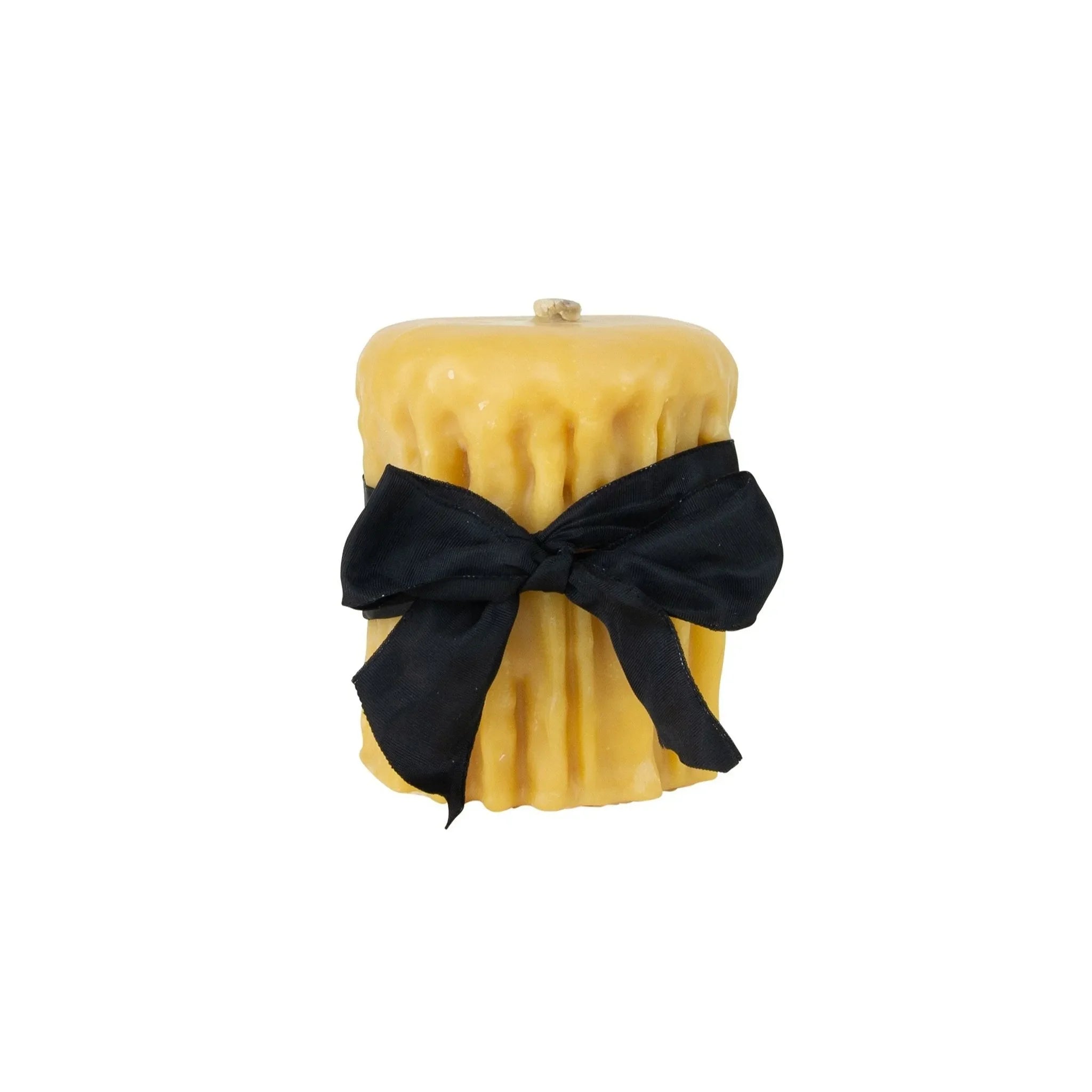 Beeswax Drip Pillar Candle - The Mayfair Hall