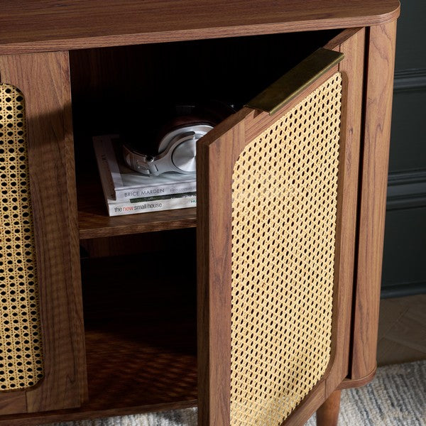 Brey 2 Door Compact Sideboard in Walnut