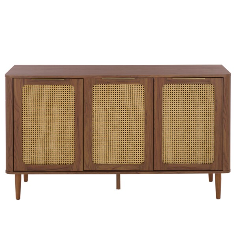 Brey 3 Drawer Media Stand in Walnut