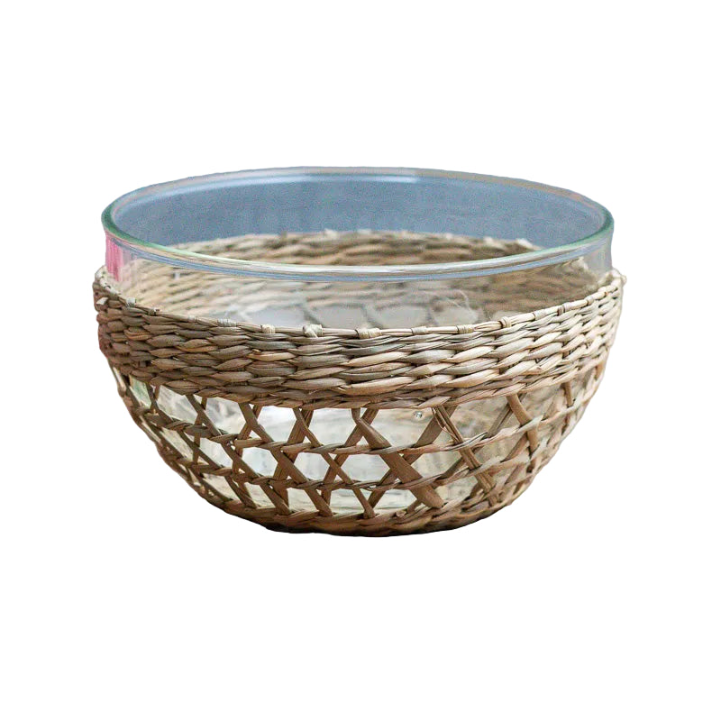 Seagrass Cage Serving Bowl — Small