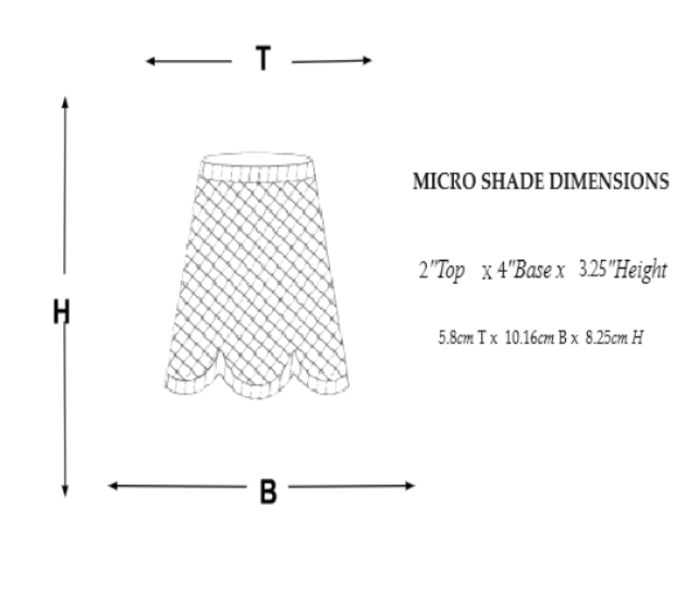 MICRO Seagrass Shade Cover (Scalloped Base)