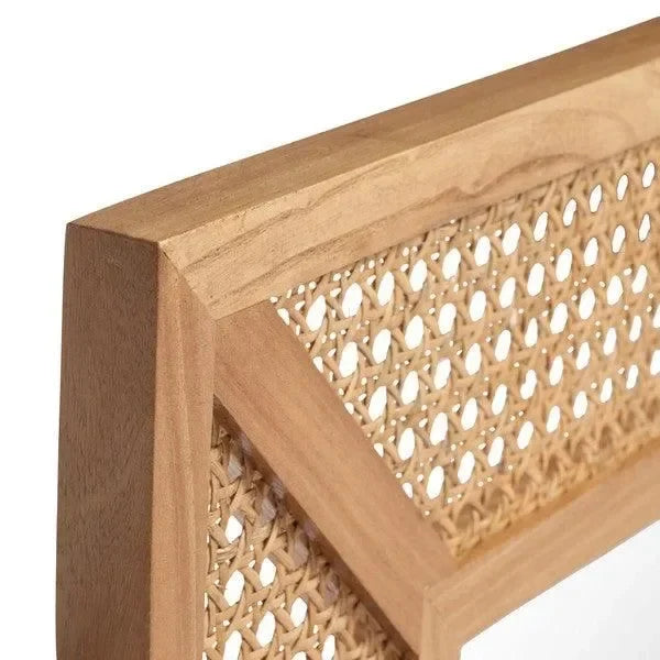 Tulia Glass Mirror in Natural - The Mayfair Hall