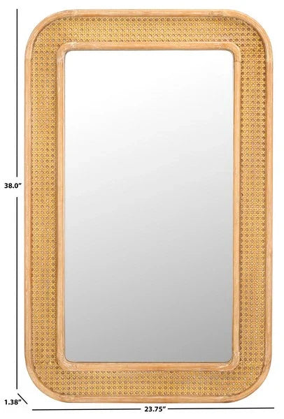 Alessa Wood Mirror in Natural