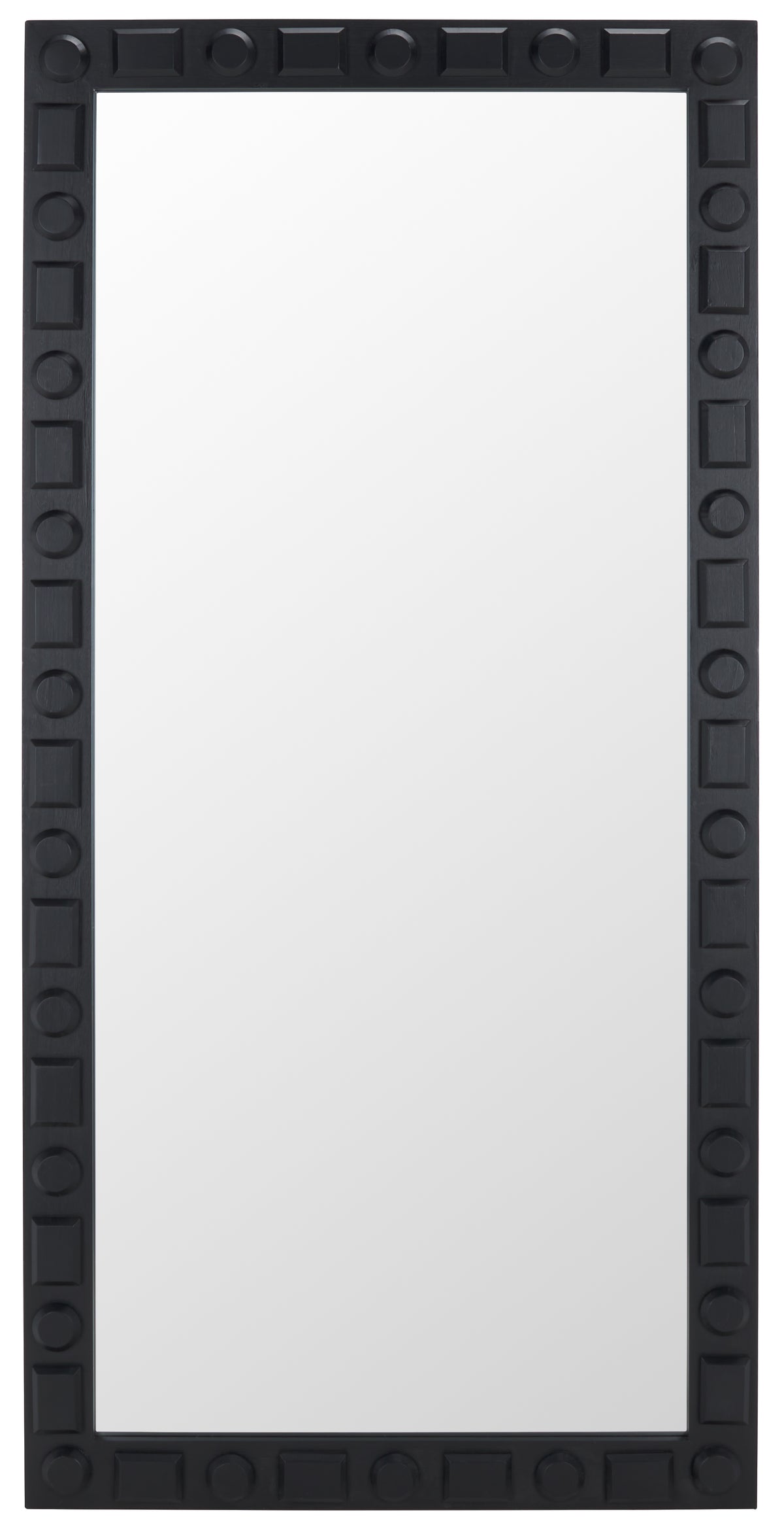 Odette MDF and Veneer Mirror in Black — 31″