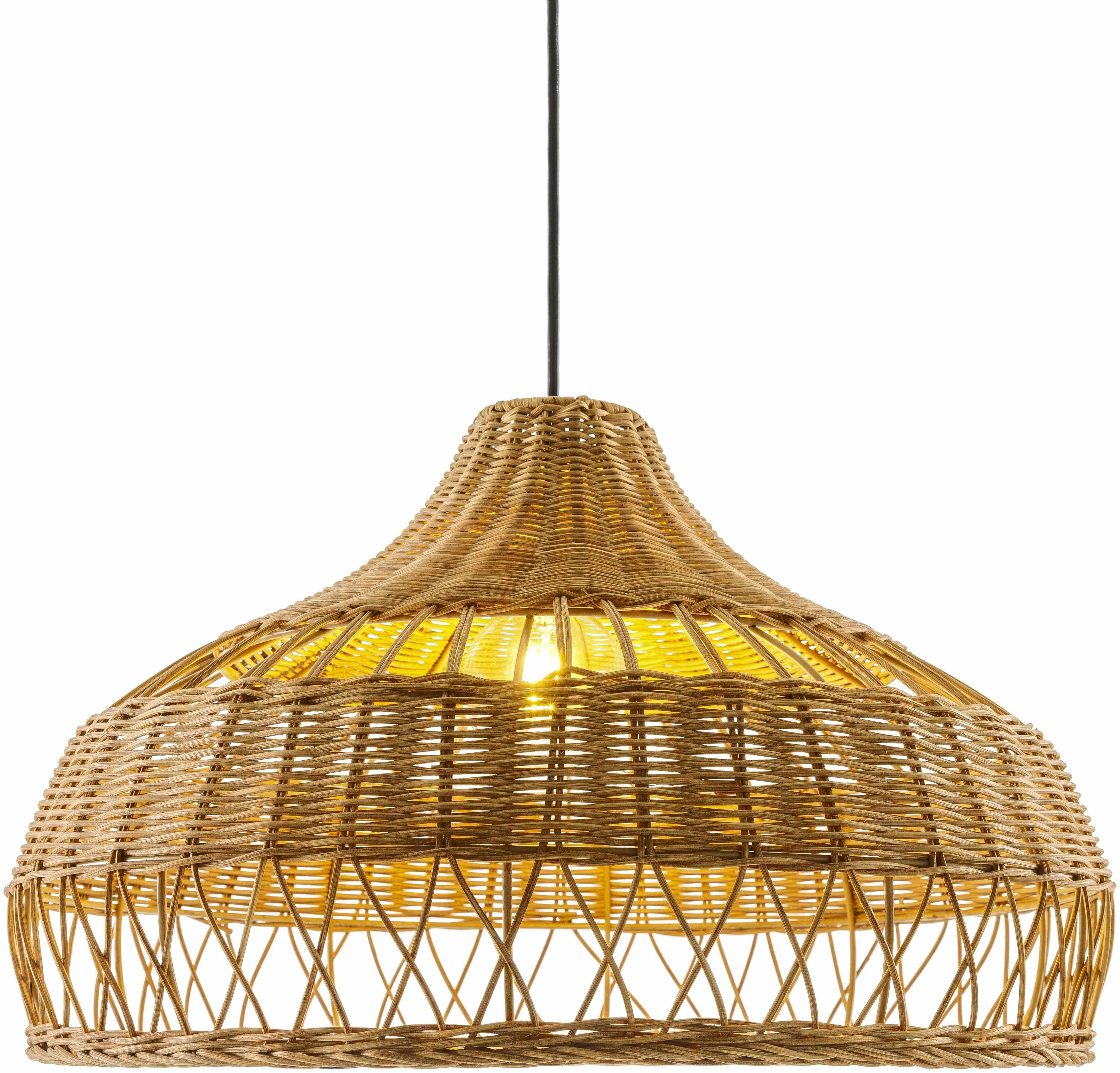 Moijabana Rattan Pendant Light in Brown and Black