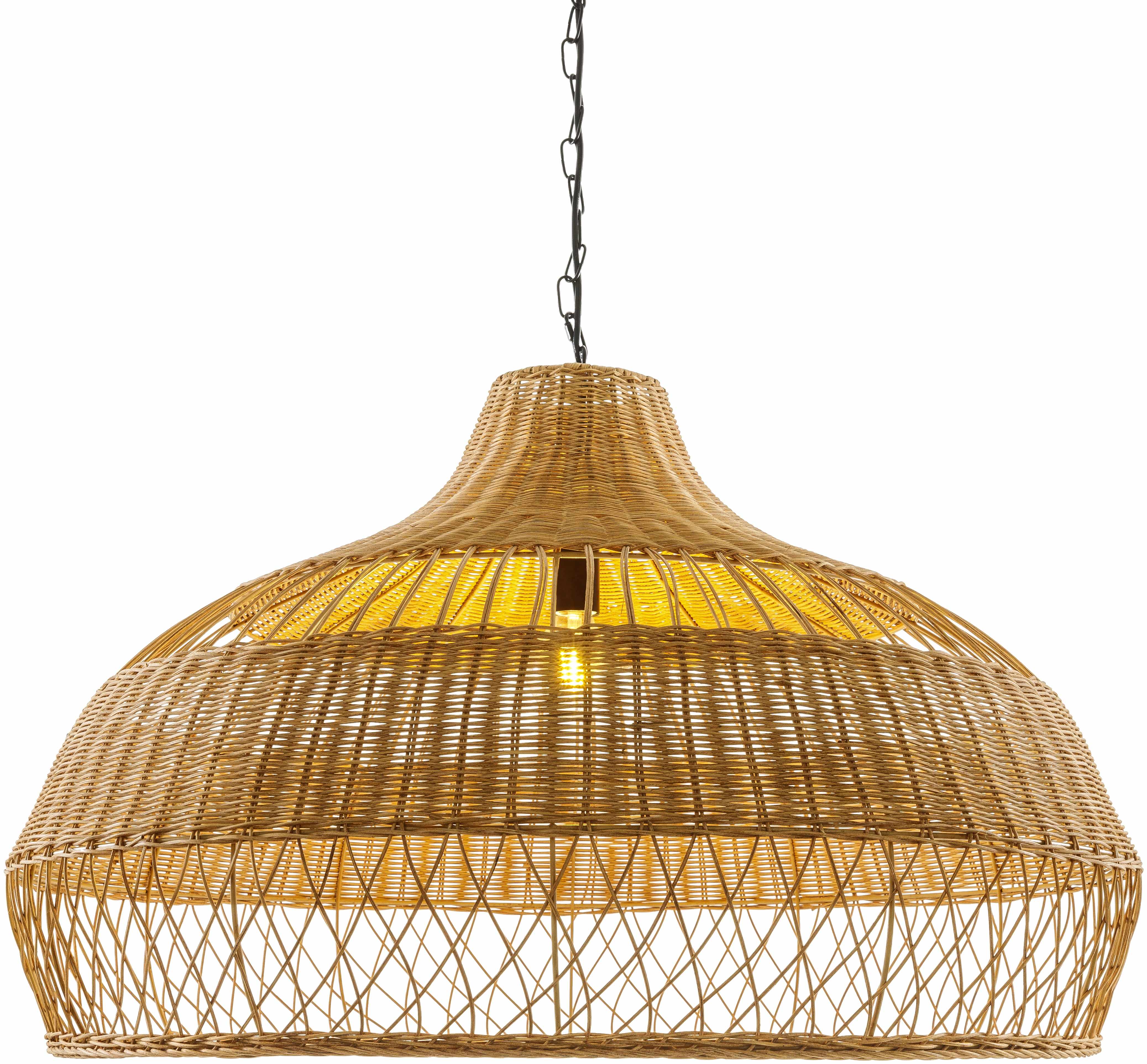 Moijabana Rattan Pendant Light in Brown and Black