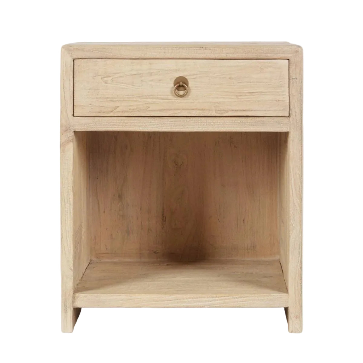 Maile Elm Wood Nightstand