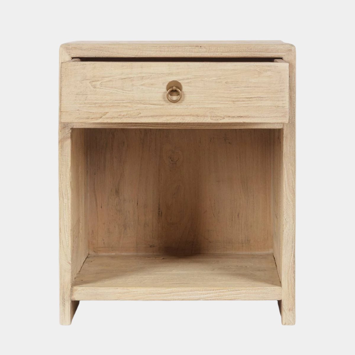Maile Elm Wood Nightstand