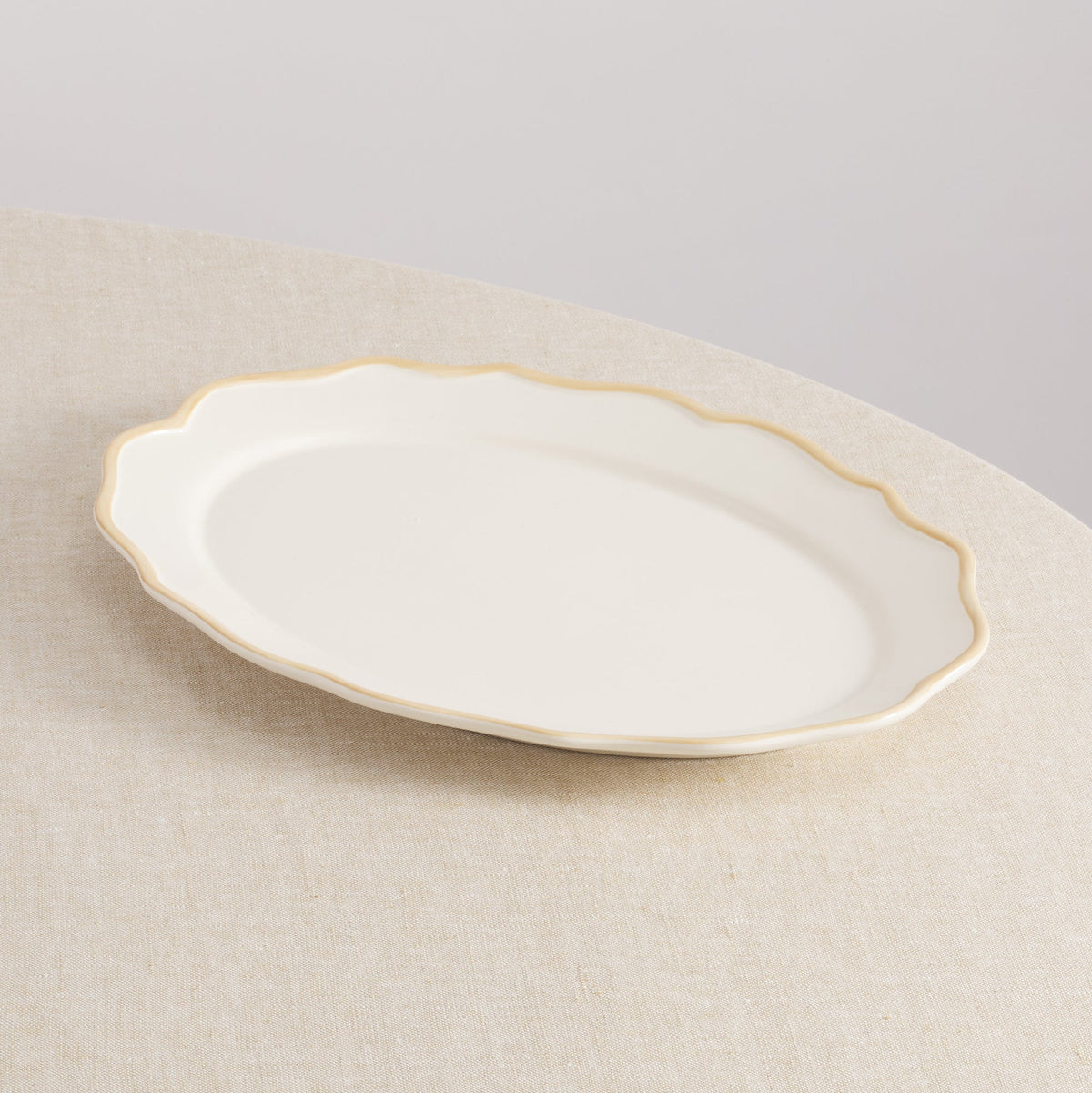 Colette Earthenware Oval Serving Platter by Maison Madison Home