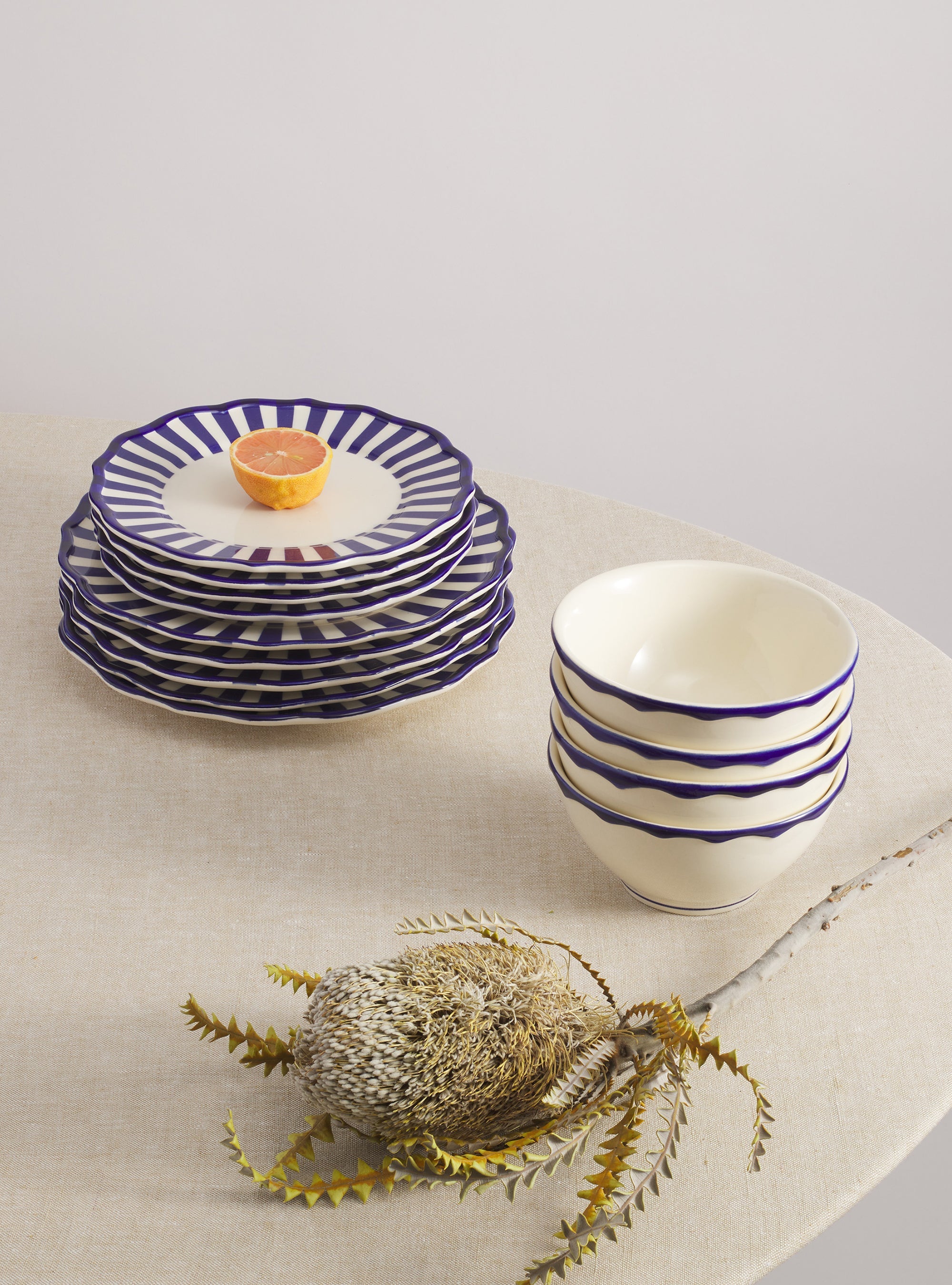 Riviera 12 Piece Dinnerware Set with Cereal Bowl