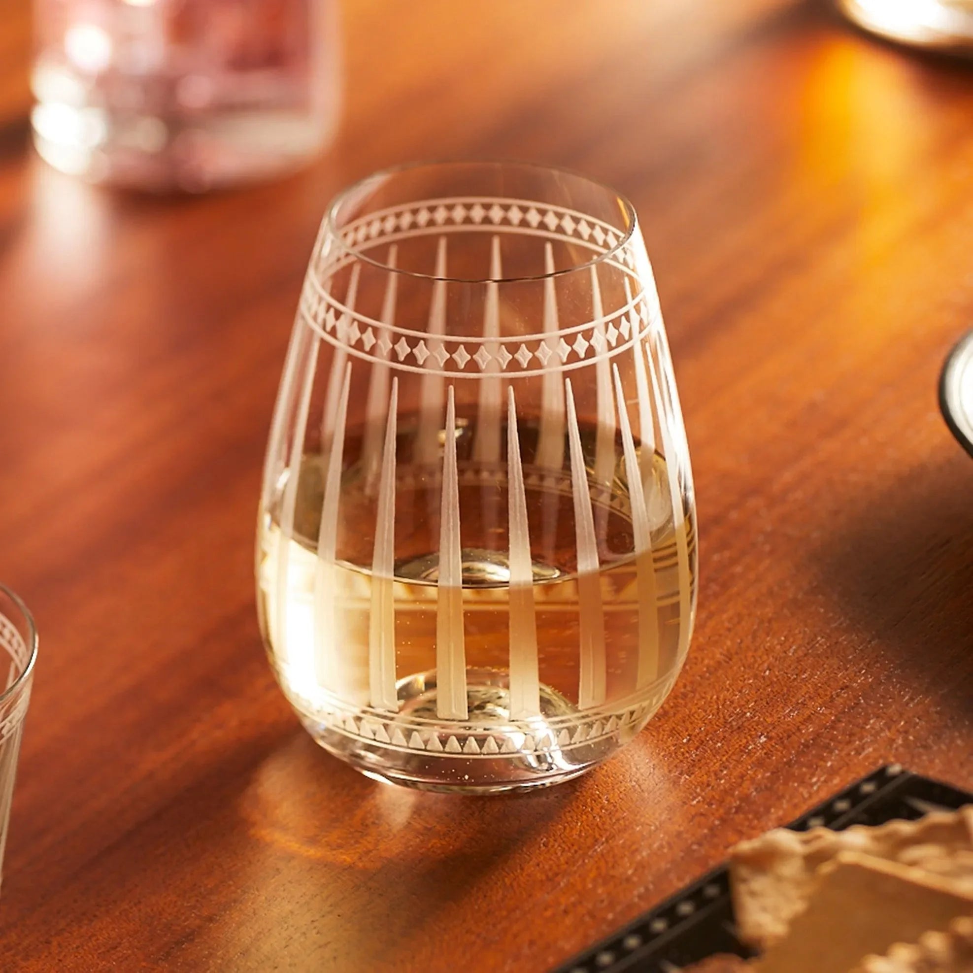 Marrakech Stemless Wine Glasses 14 Oz. (Set of 2) - The Mayfair Hall
