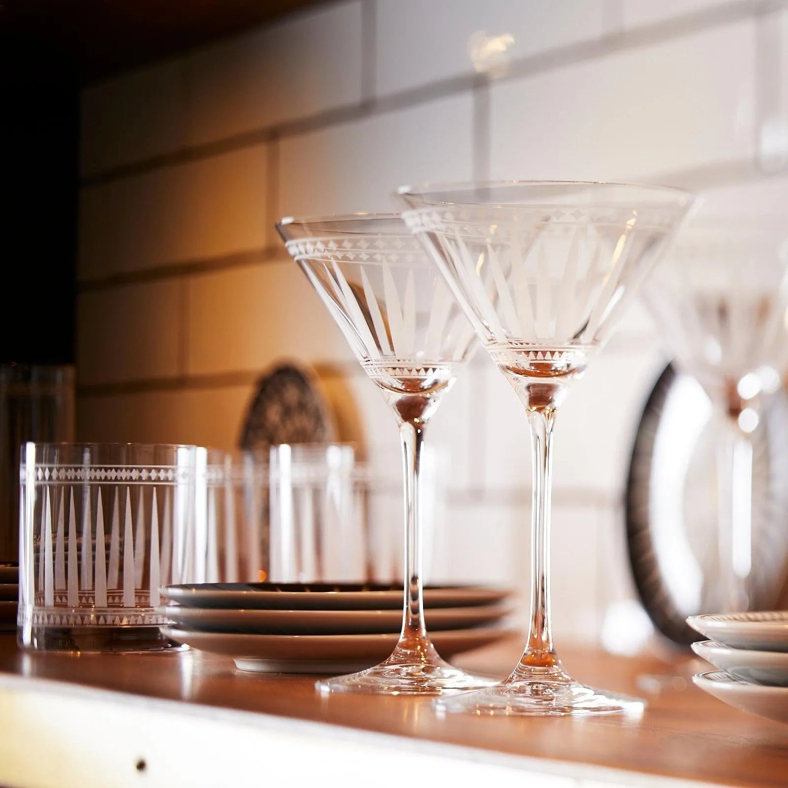 Caskata Wholesale Marrakech Martini Glasses, Set of 2