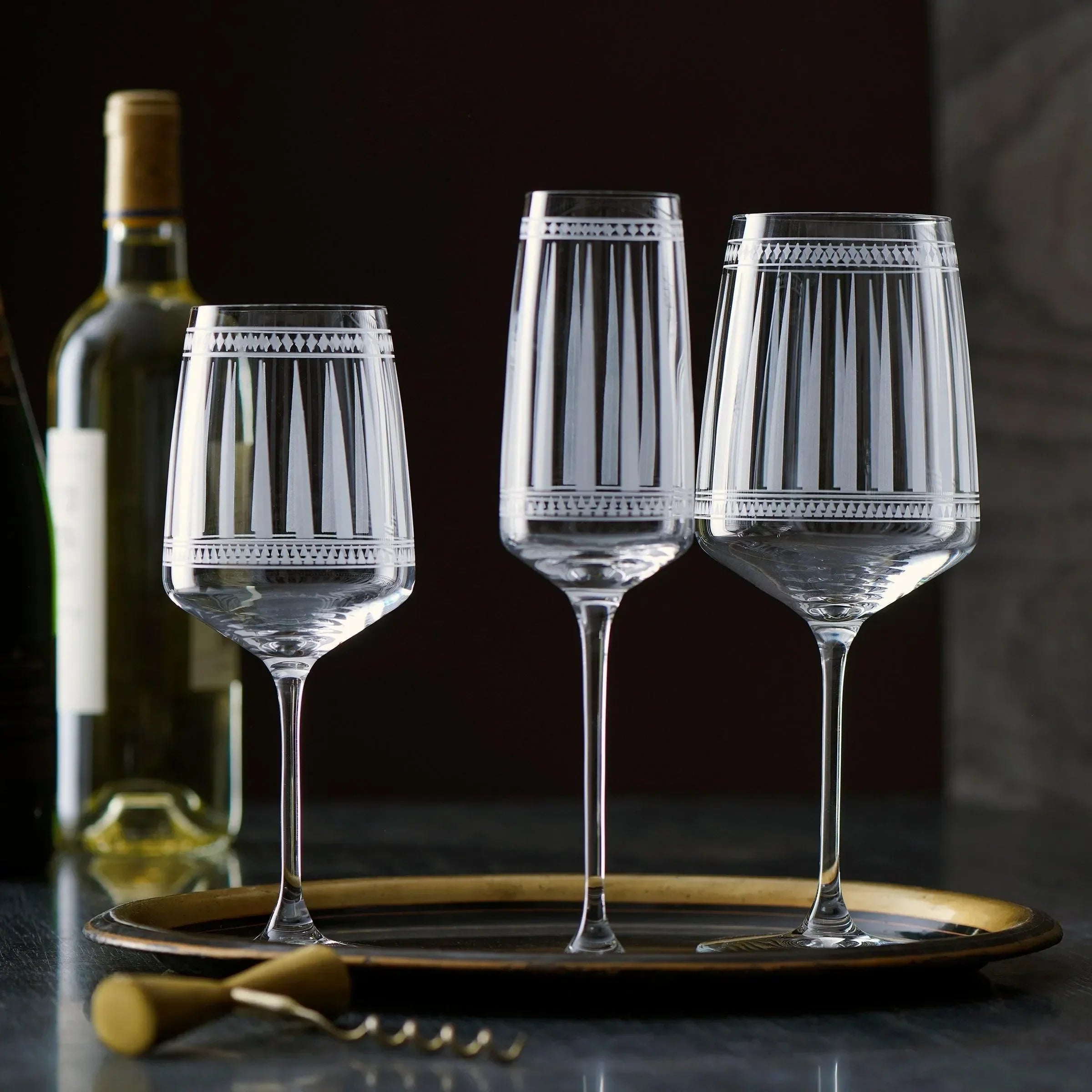 Marrakech White Wine Glasses 12 Oz. (Set of 2) - The Mayfair Hall