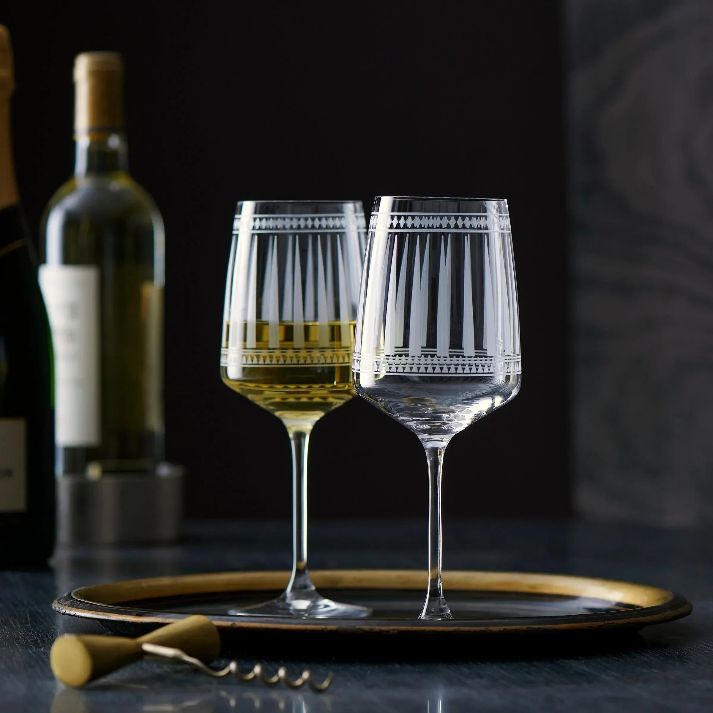Marrakech White Wine Glasses 12 Oz. (Set of 2) - The Mayfair Hall