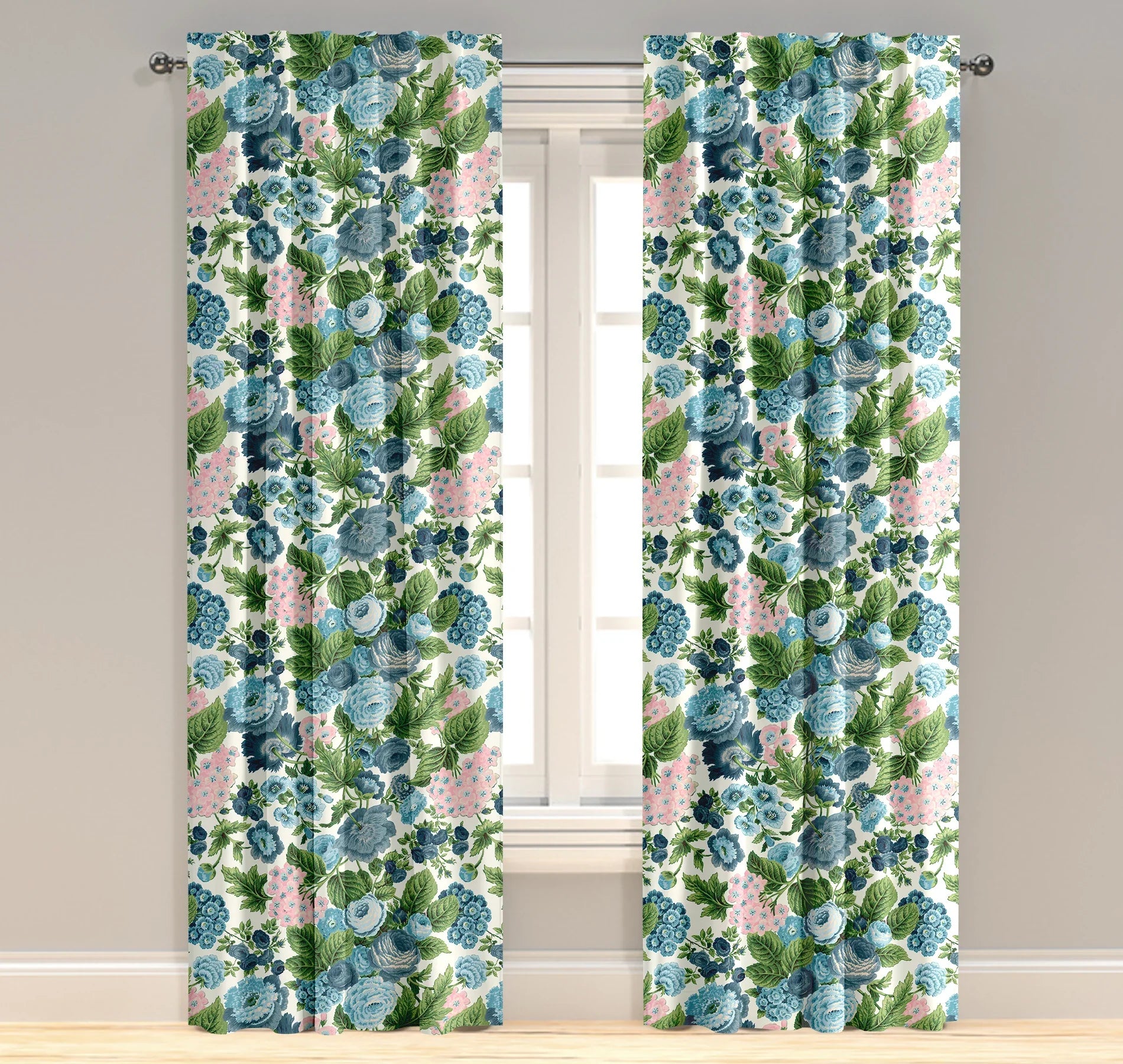 Martha in Ballet & Blue Drapery Panel - The Mayfair Hall