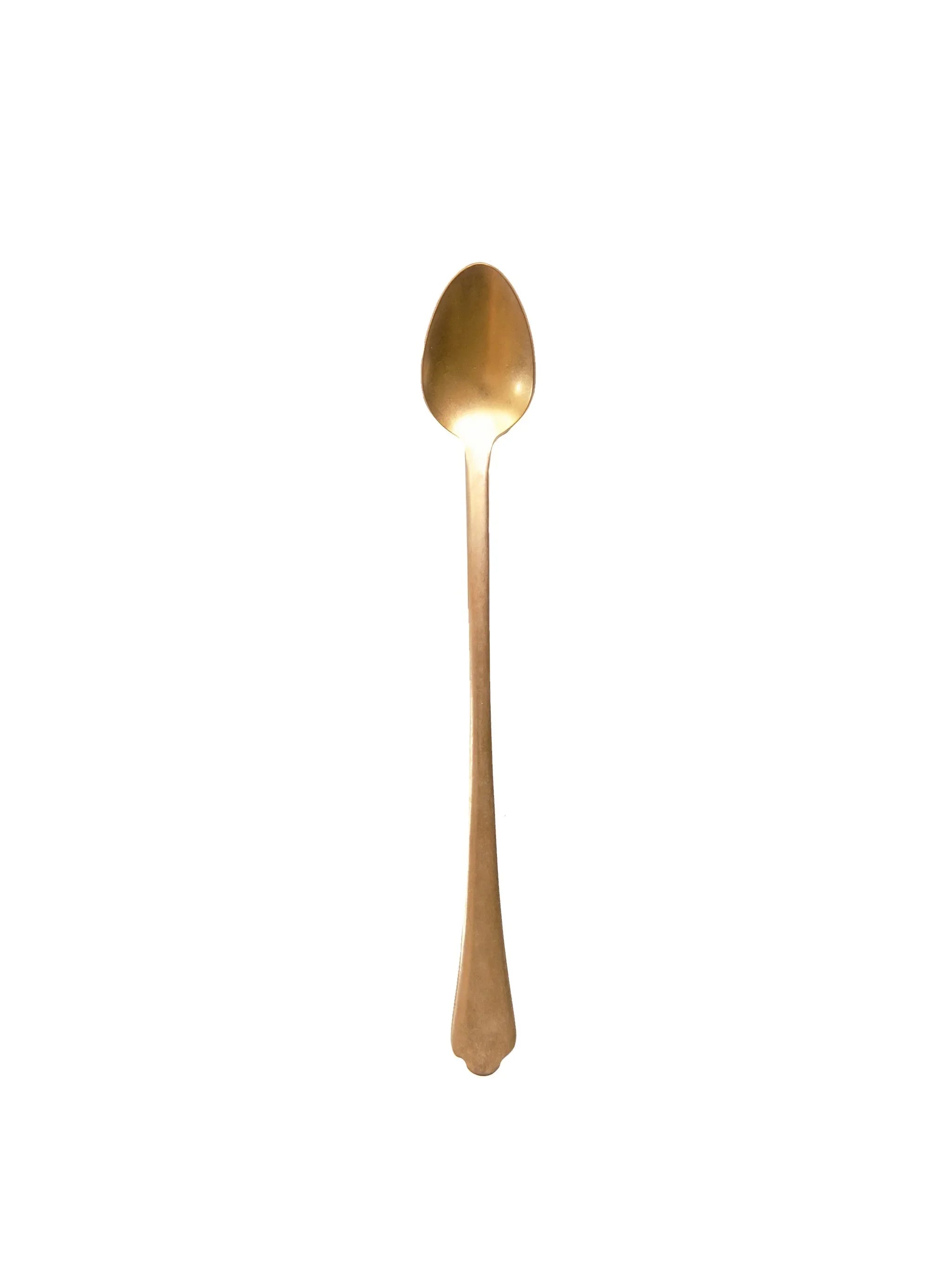 Mepra Vintage Gold Pewter Iced Tea Spoon - The Mayfair Hall