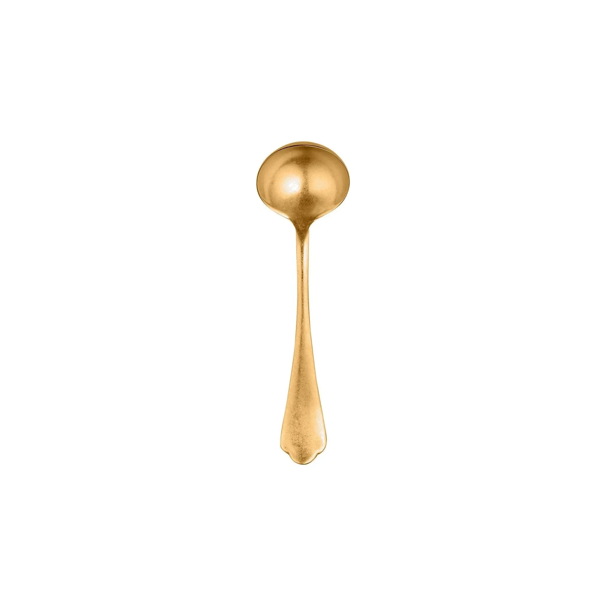 Mepra Vintage Gold Pewter Sauce Spoon - The Mayfair Hall