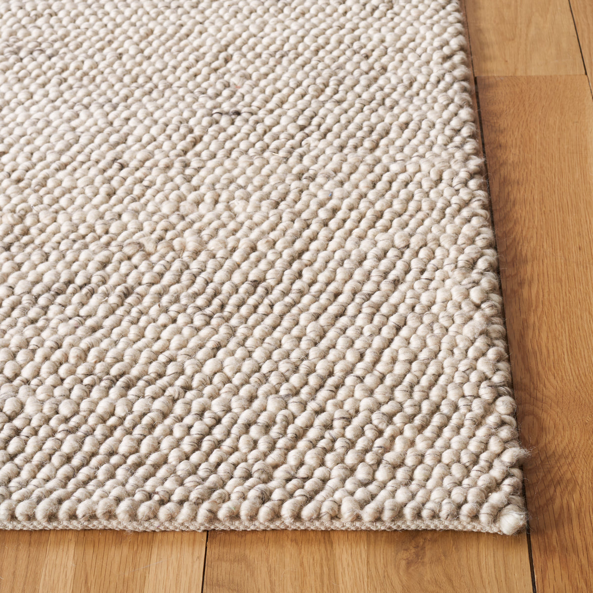 Natura Coastal Handwoven Area Rug in Gray and Ivory