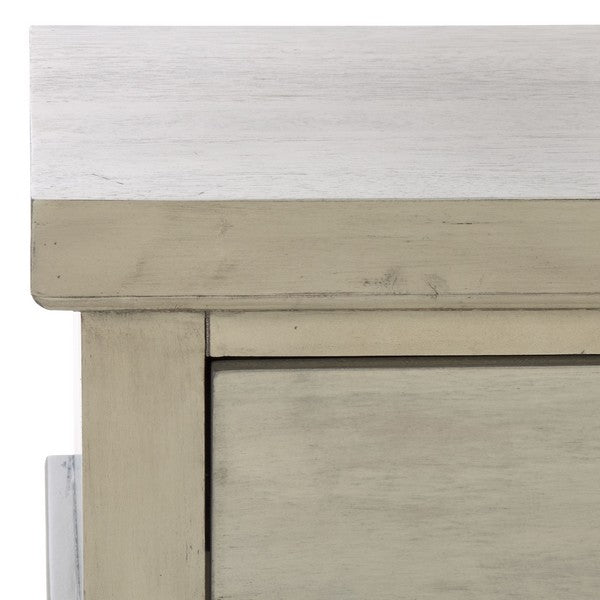 Ahasu Nightstand in Natural Gray