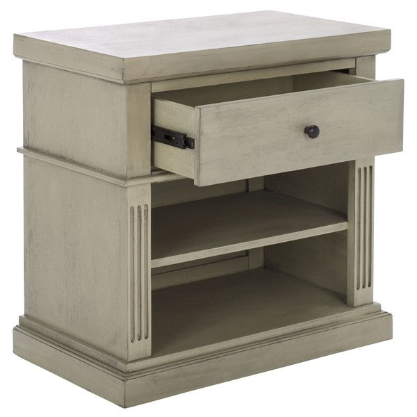 Ahasu Nightstand in Natural Gray