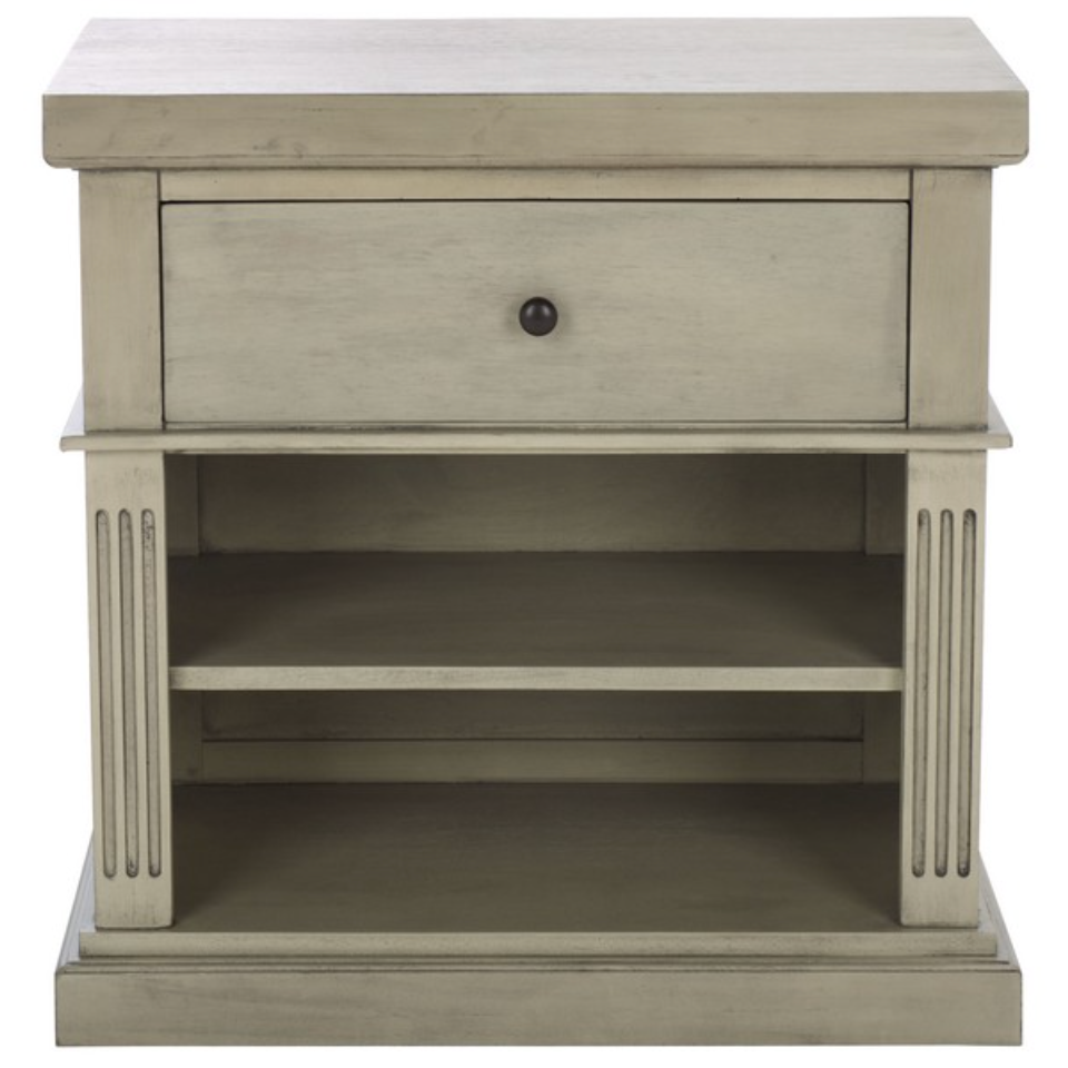 Ahasu Nightstand in Natural Gray