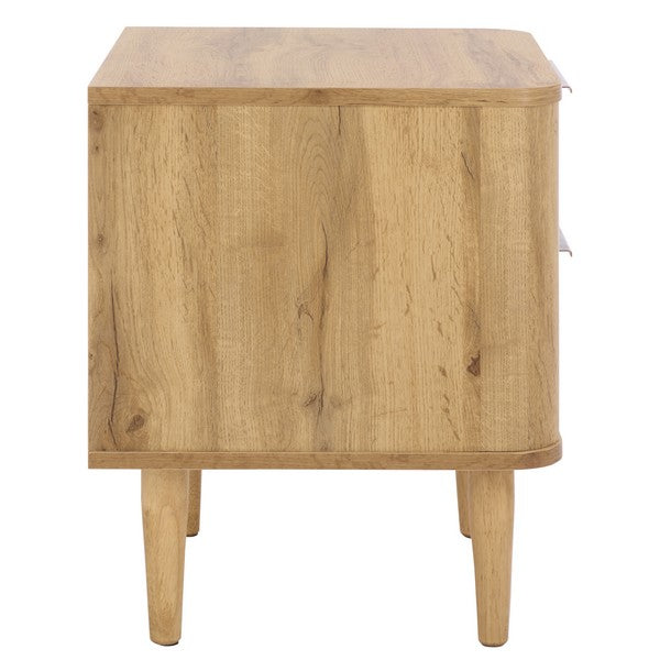 Brey 2 Drawer Nightstand in Oak