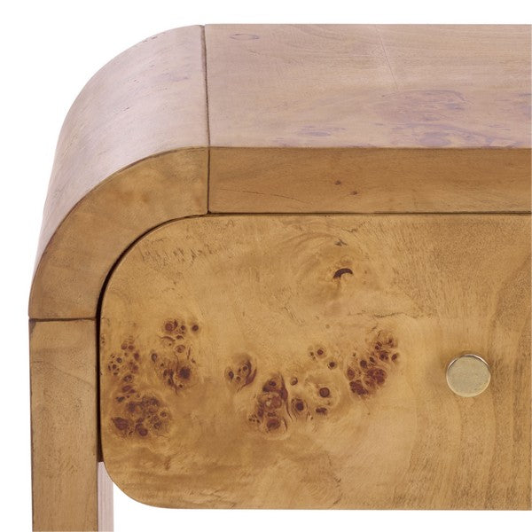 Hinata Wood Nightstand in Natural