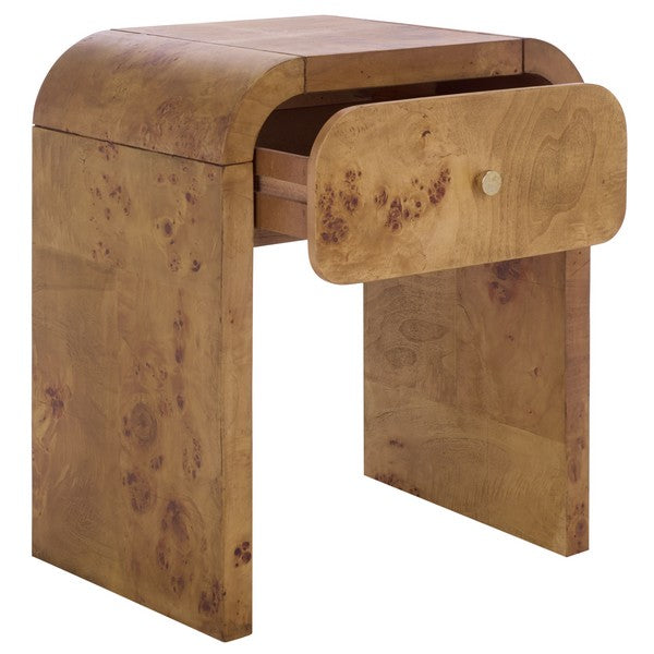 Hinata Wood Nightstand in Natural