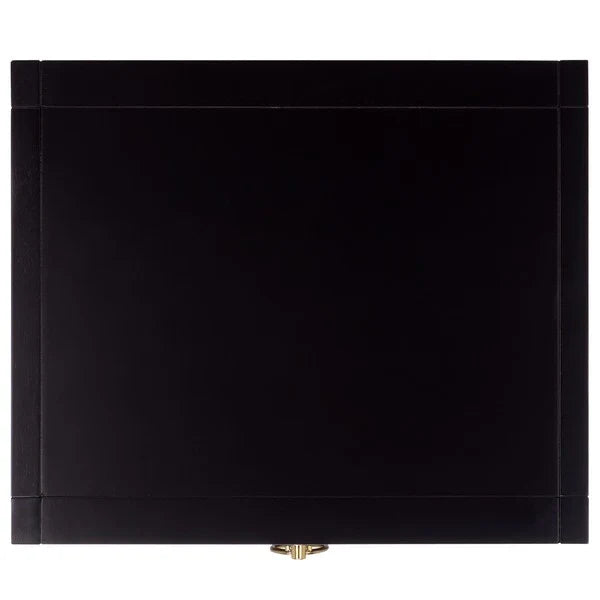 Sadie Wood Nightstand in Black