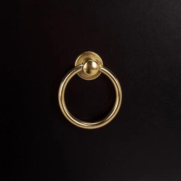 Sadie Wood Nightstand in Black