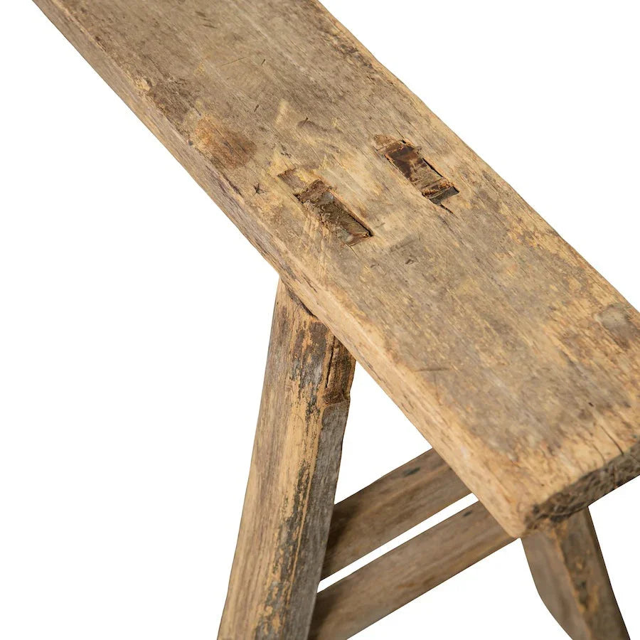 Skinny Elm Wood Bench - The Mayfair Hall