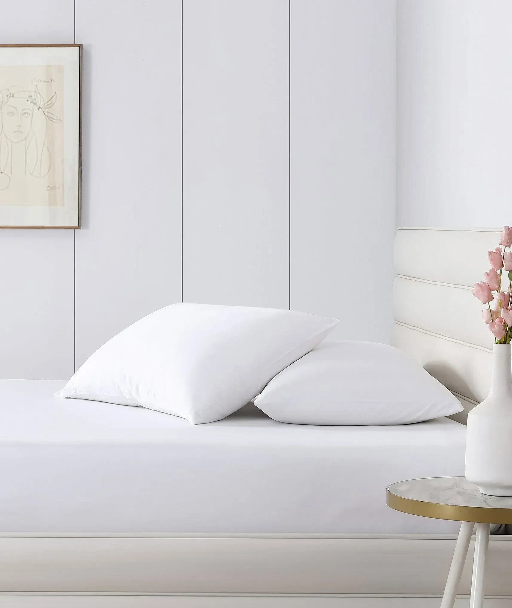 Natural Premium Bamboo Fitted Sheet - The Mayfair Hall