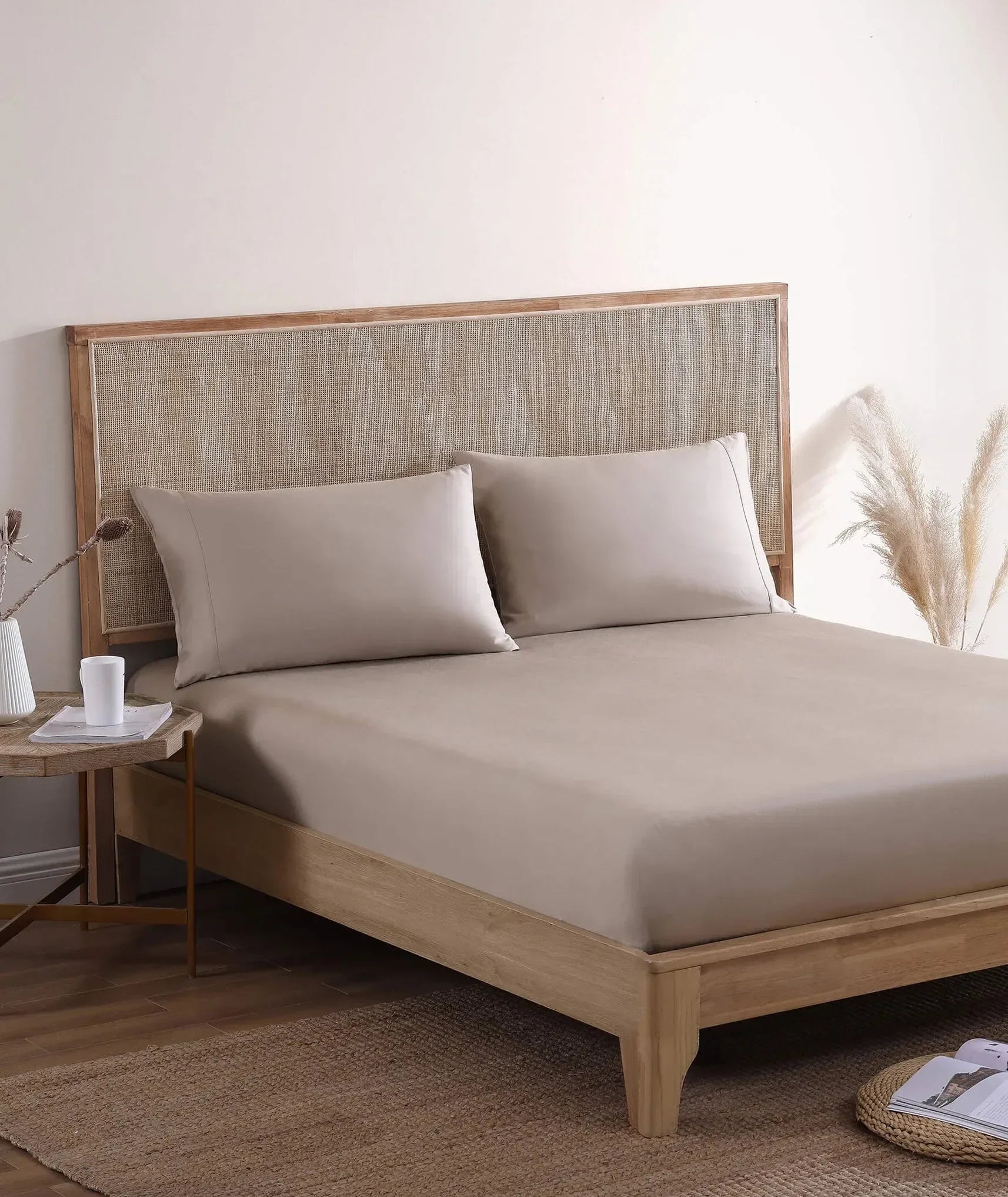 Natural Premium Bamboo Fitted Sheet - The Mayfair Hall