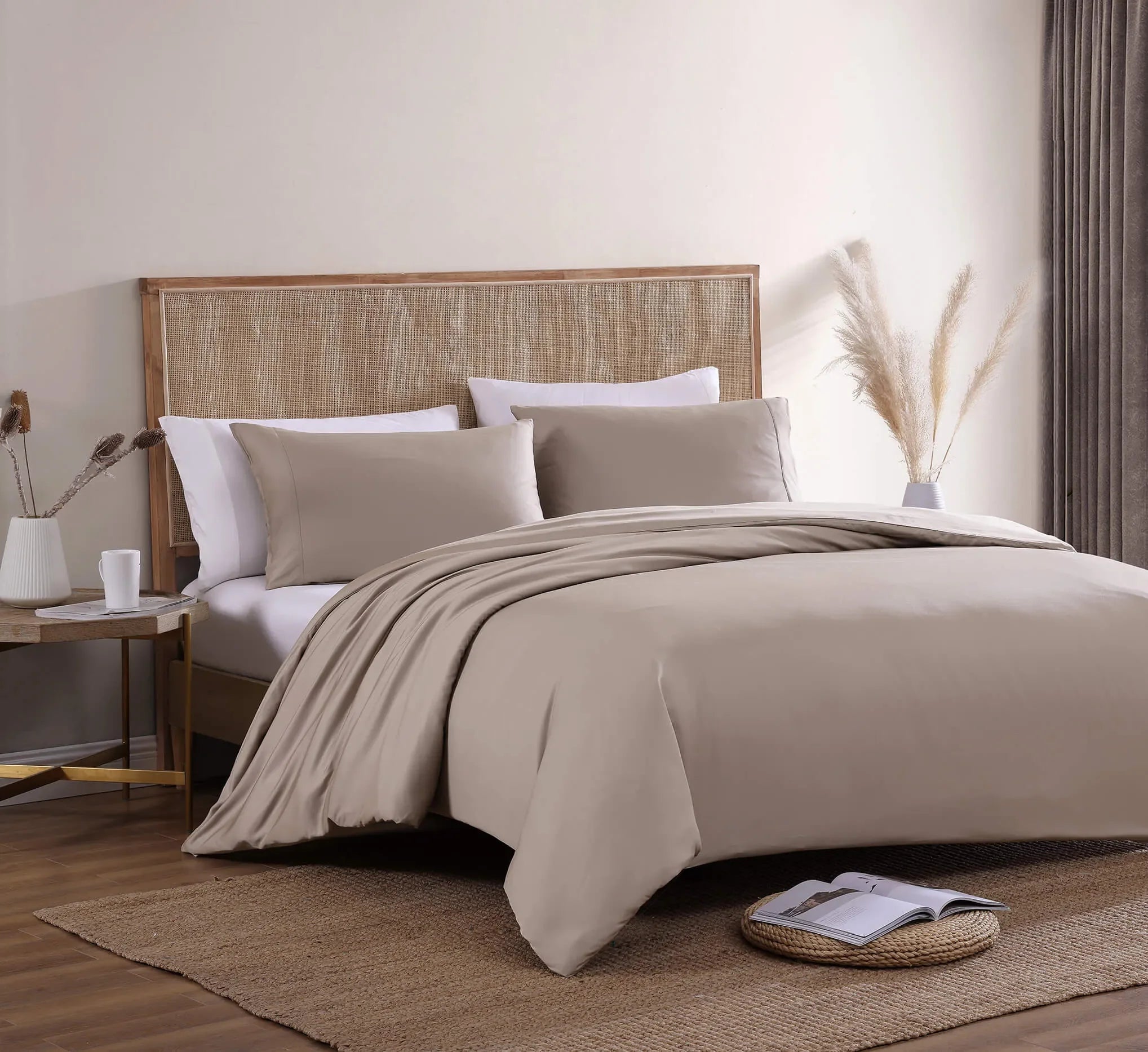 Natural Premium Bamboo Pillowcase Set - The Mayfair Hall