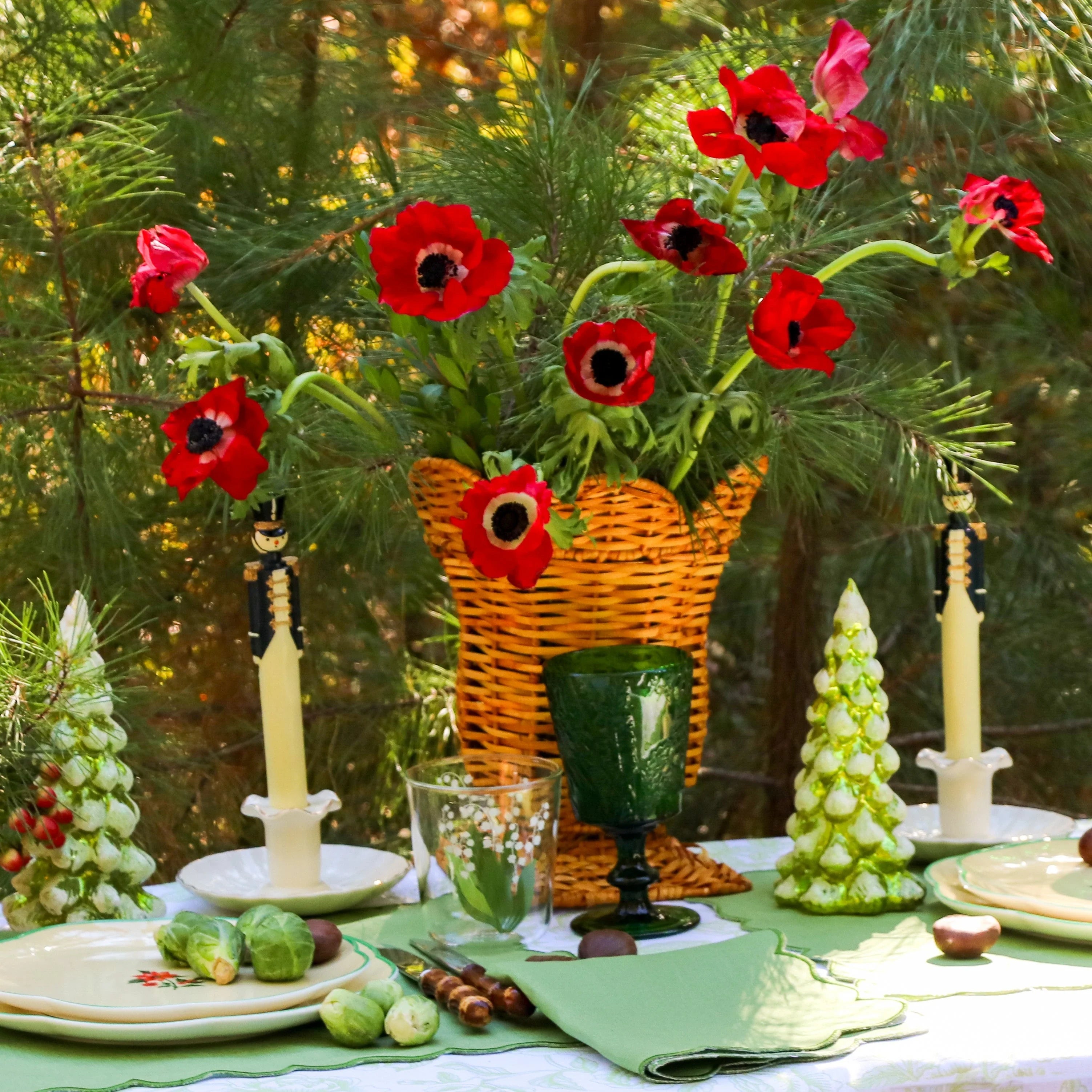 Handwoven Rattan Urn Vase in Natural