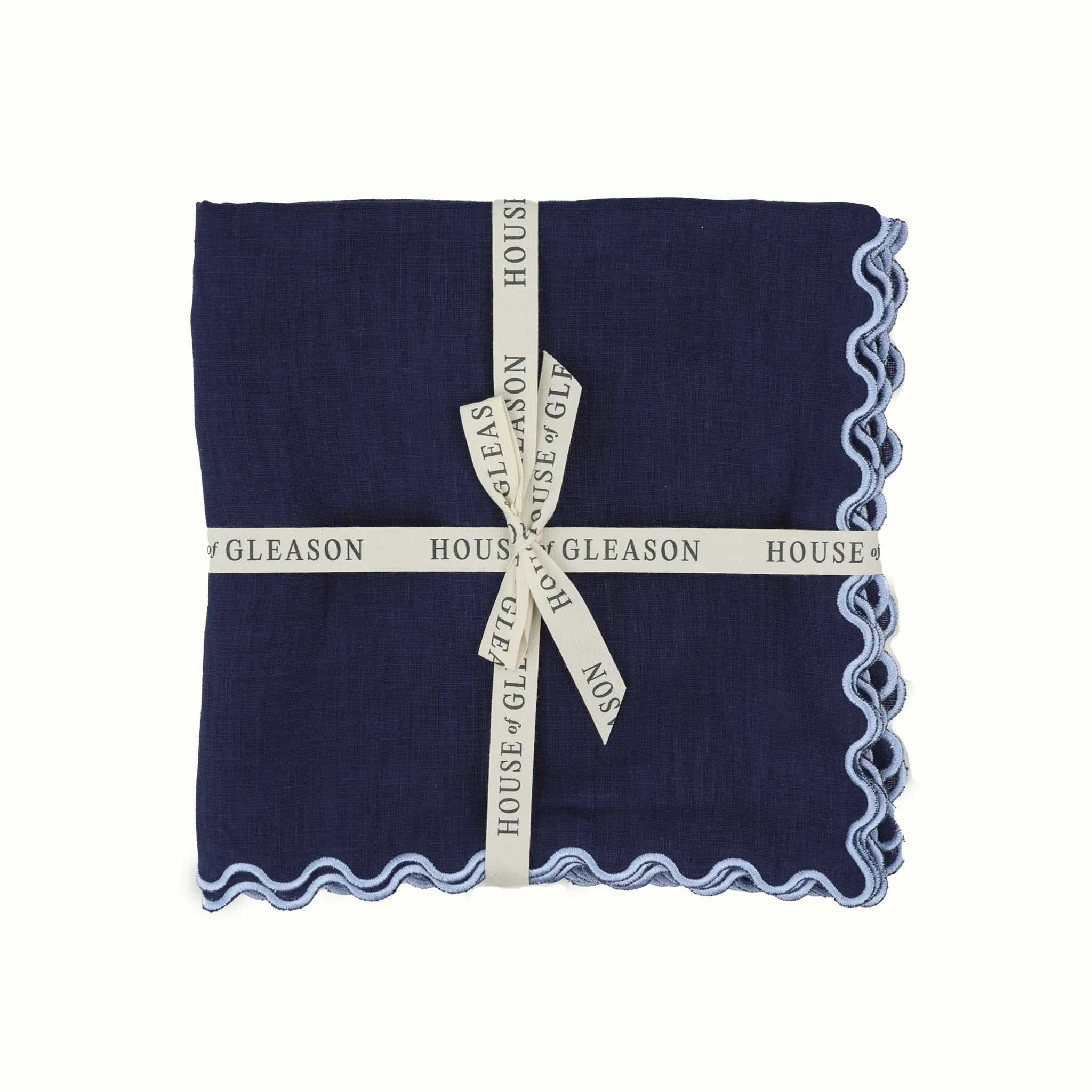 The Vivienne Dinner Napkins - Navy - The Mayfair Hall