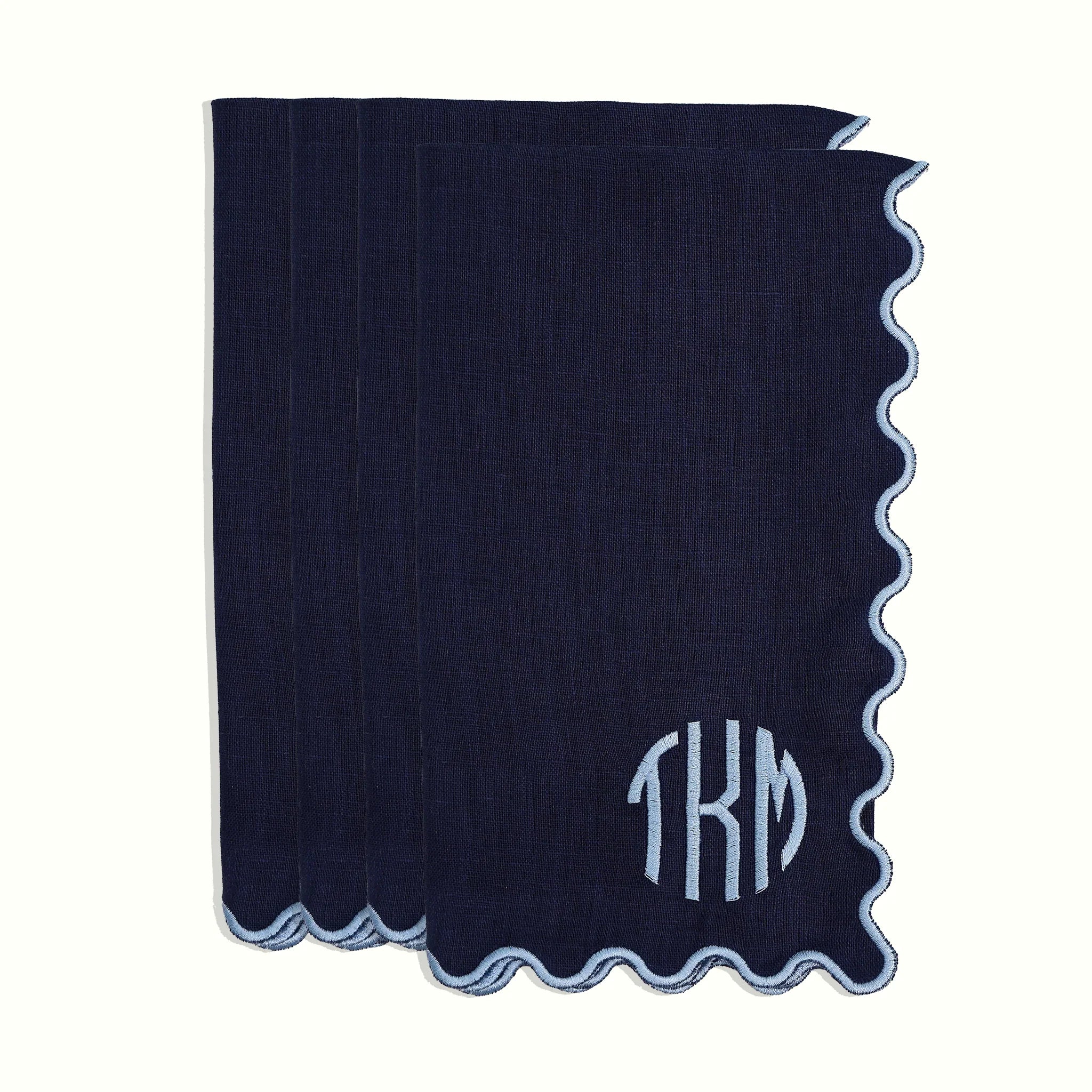 The Vivienne Dinner Napkins - Navy - The Mayfair Hall