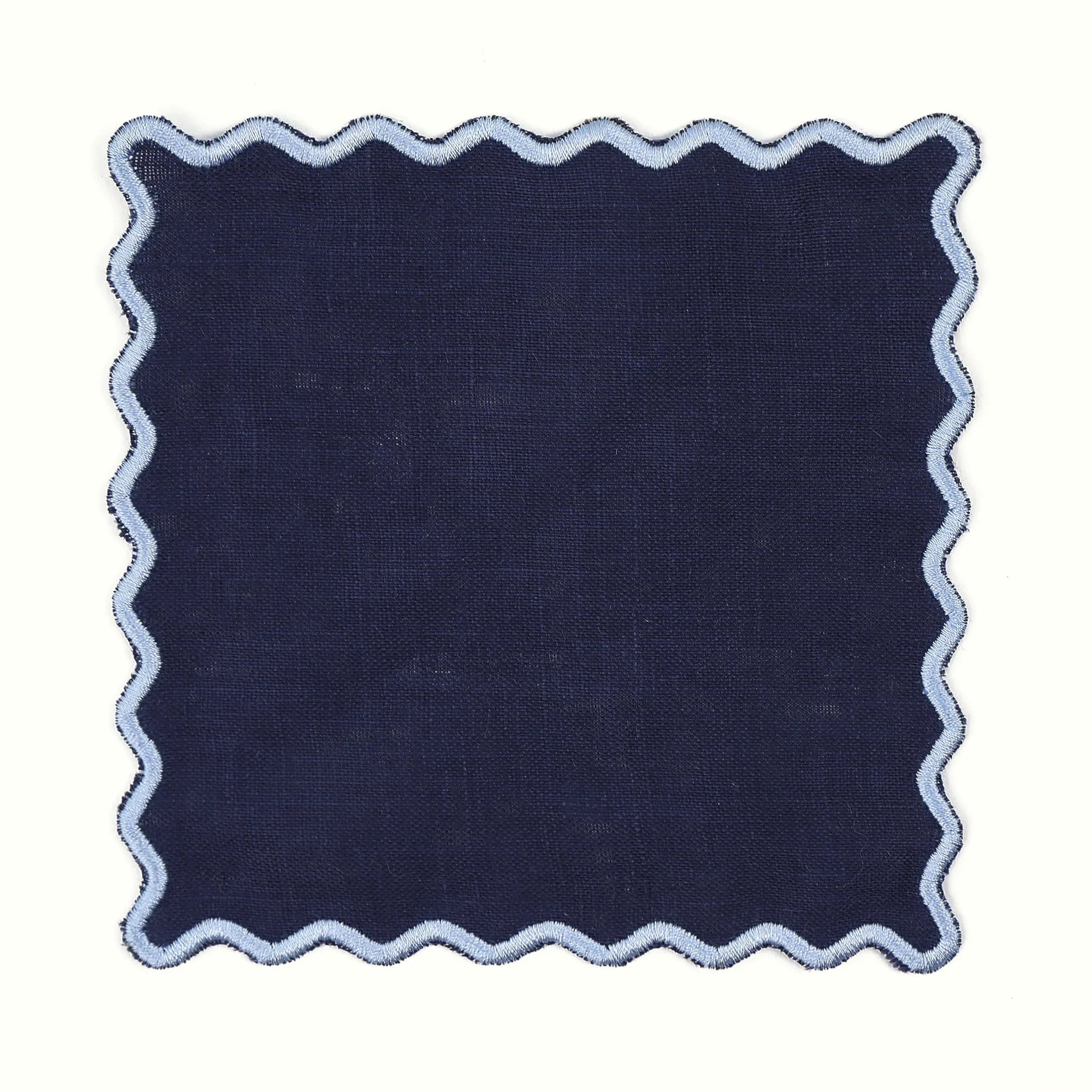 The Vivienne Square Cocktail Napkins - Navy - The Mayfair Hall