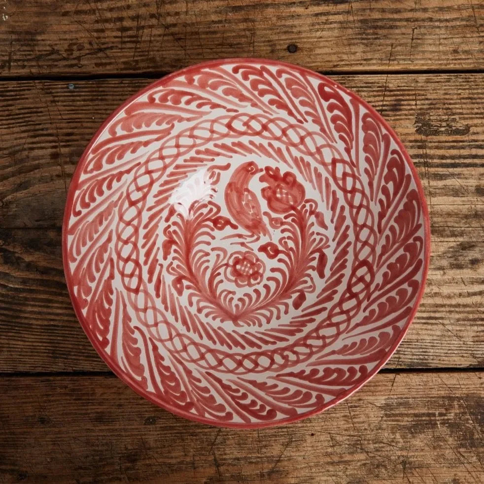 Large bowl with hand painted designs - The Mayfair Hall