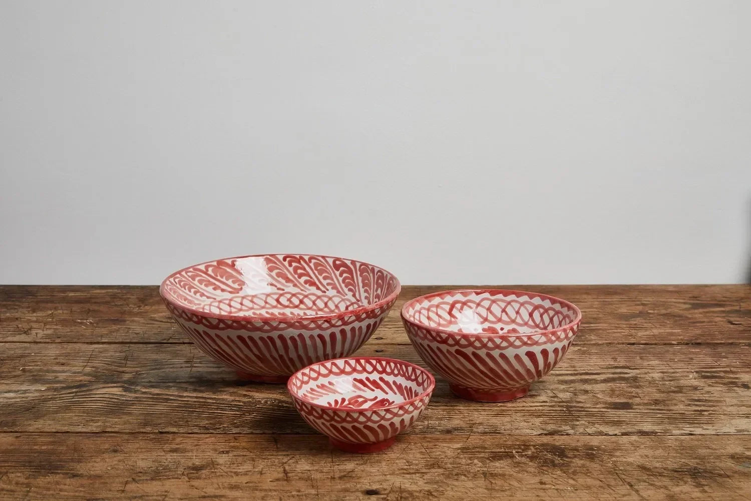 Medium bowl with hand painted designs - The Mayfair Hall