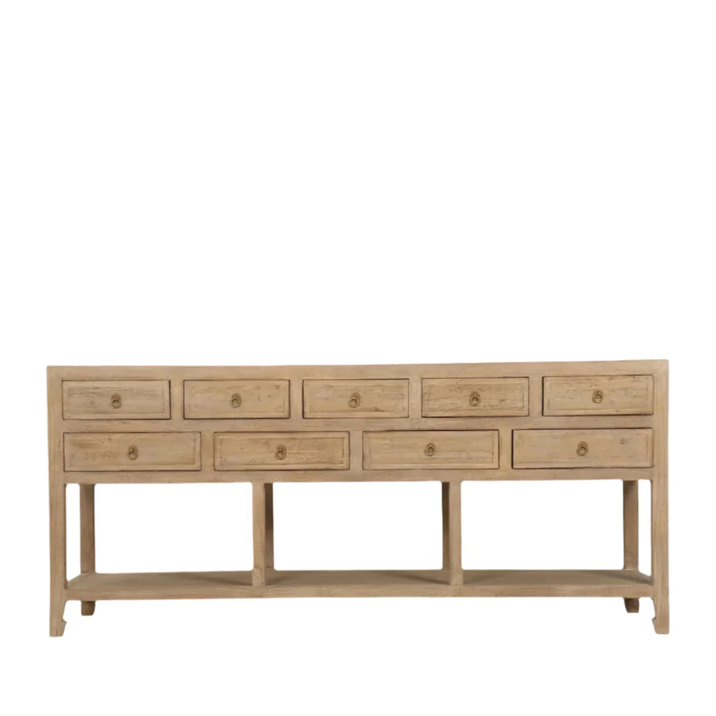 Nine Drawer Elm Sideboard - The Mayfair Hall