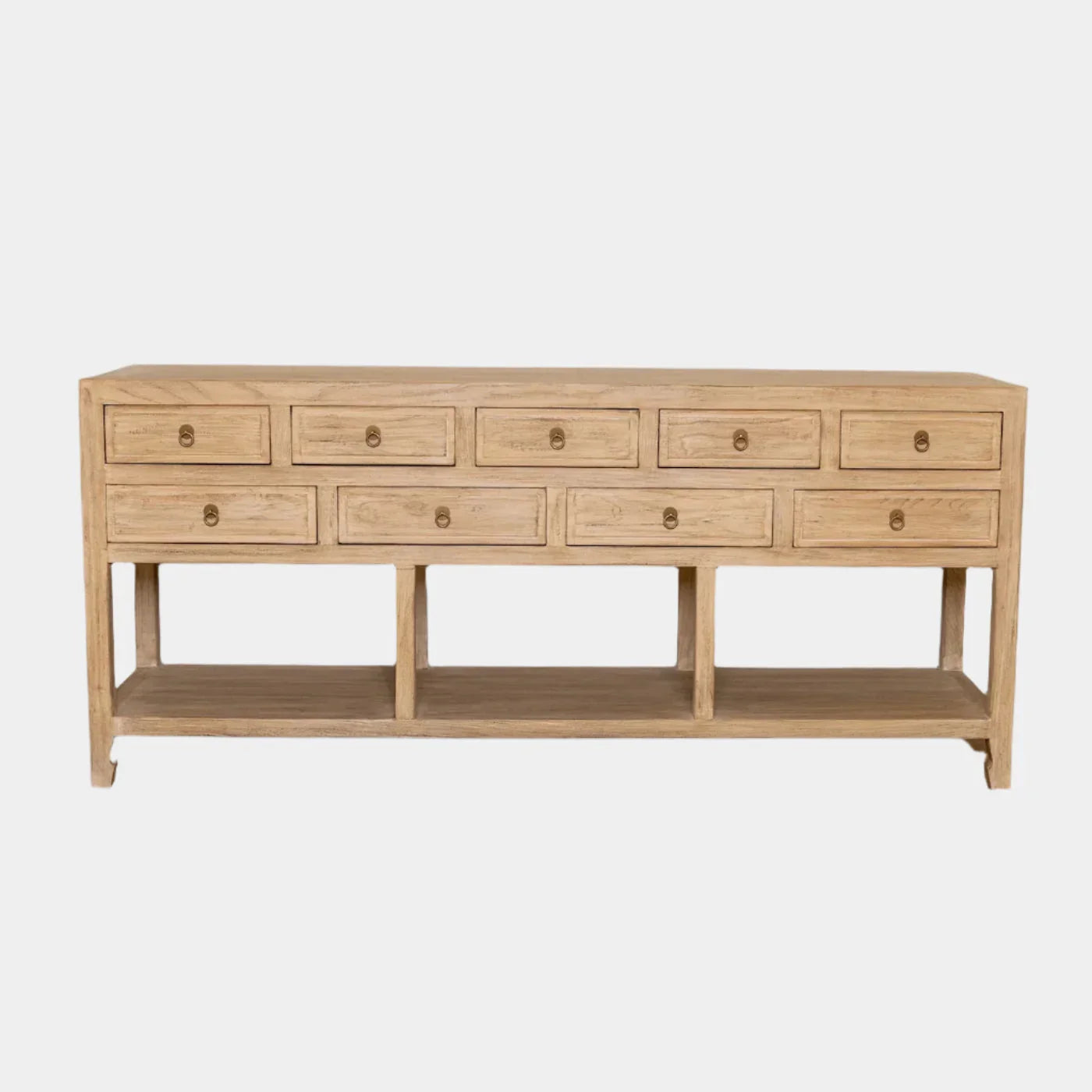 Nine Drawer Elm Sideboard - The Mayfair Hall