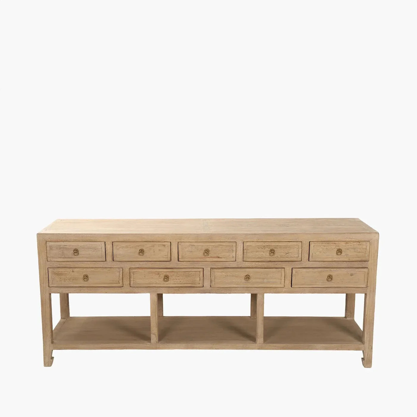 Nine Drawer Elm Sideboard - The Mayfair Hall