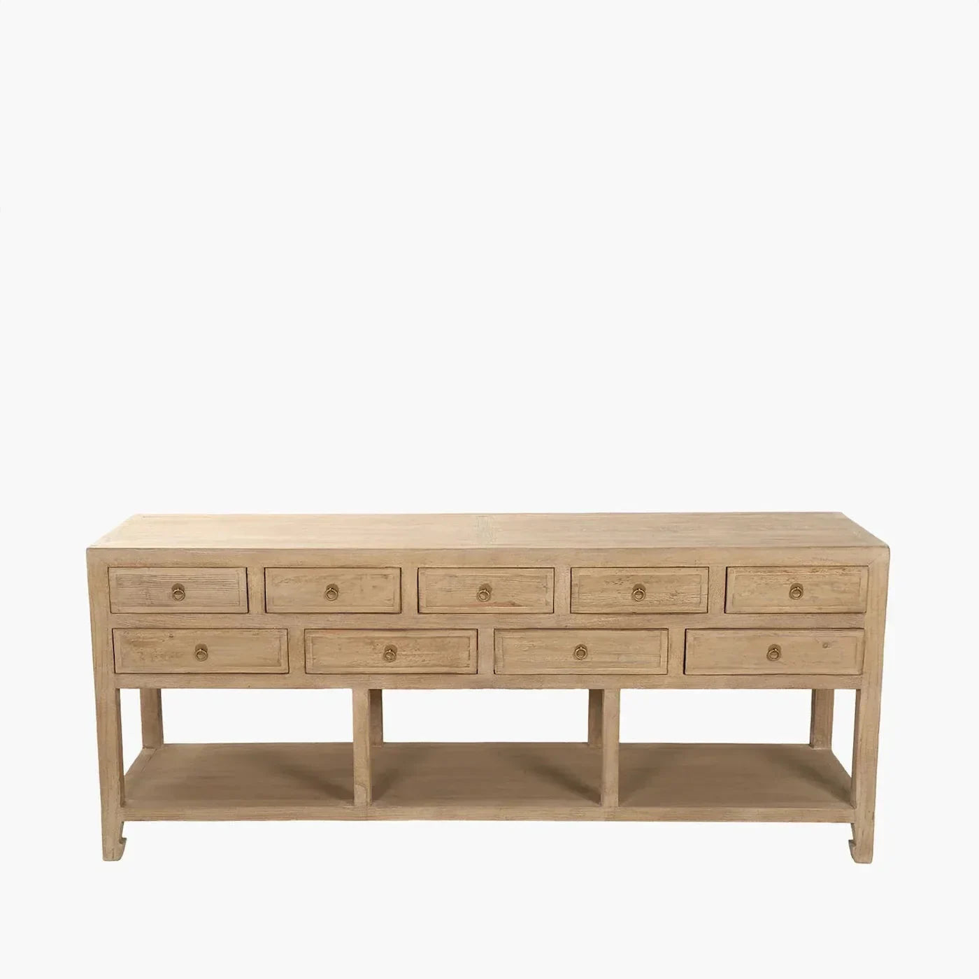 Nine Drawer Elm Sideboard - The Mayfair Hall