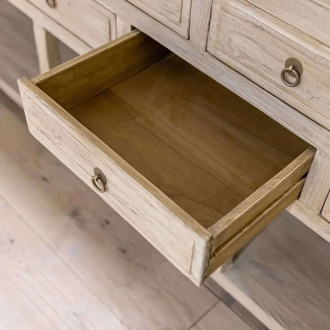 Nine Drawer Elm Sideboard - The Mayfair Hall