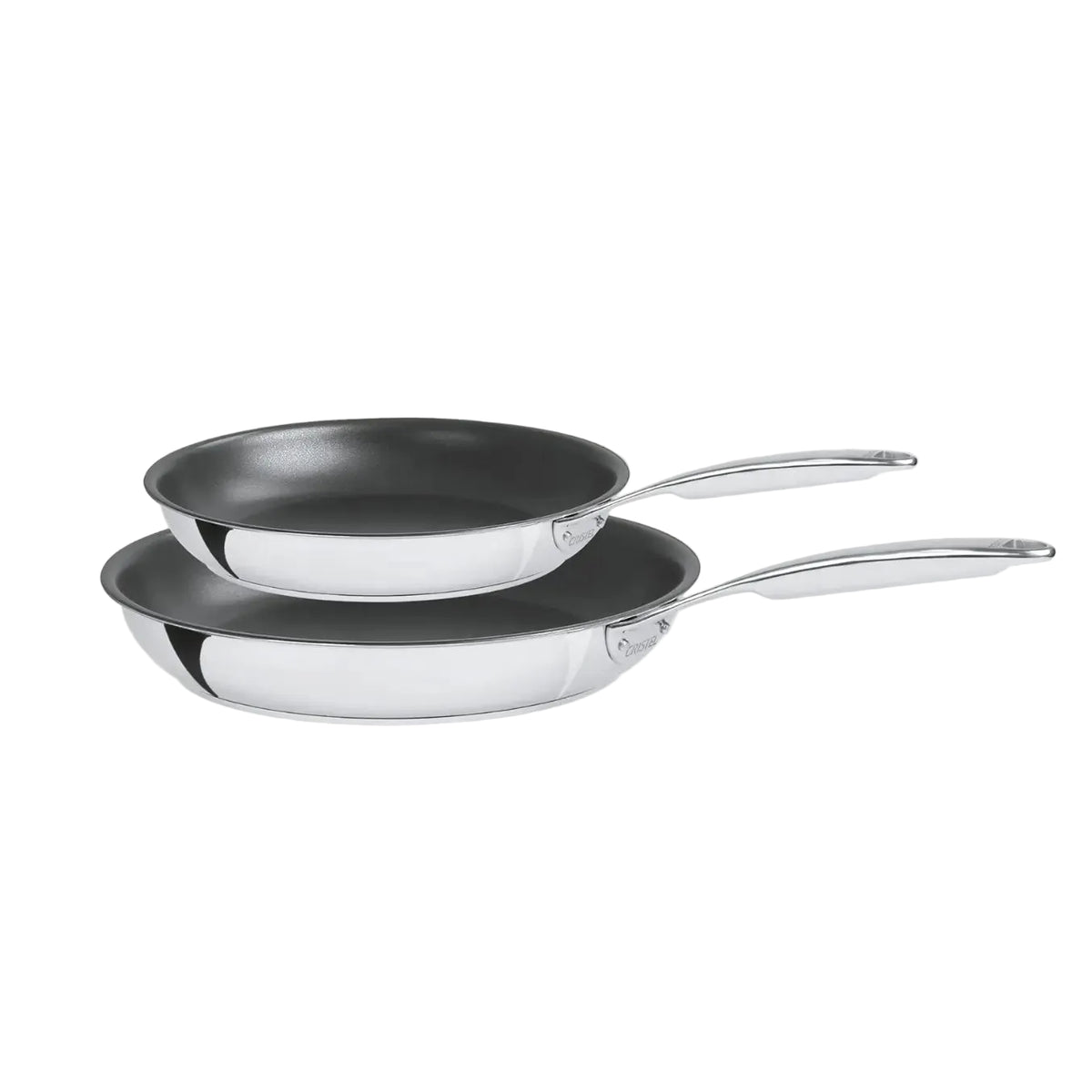 Castel'Pro Multiply Non-Stick Frying Pans by Cristel — Set of 2