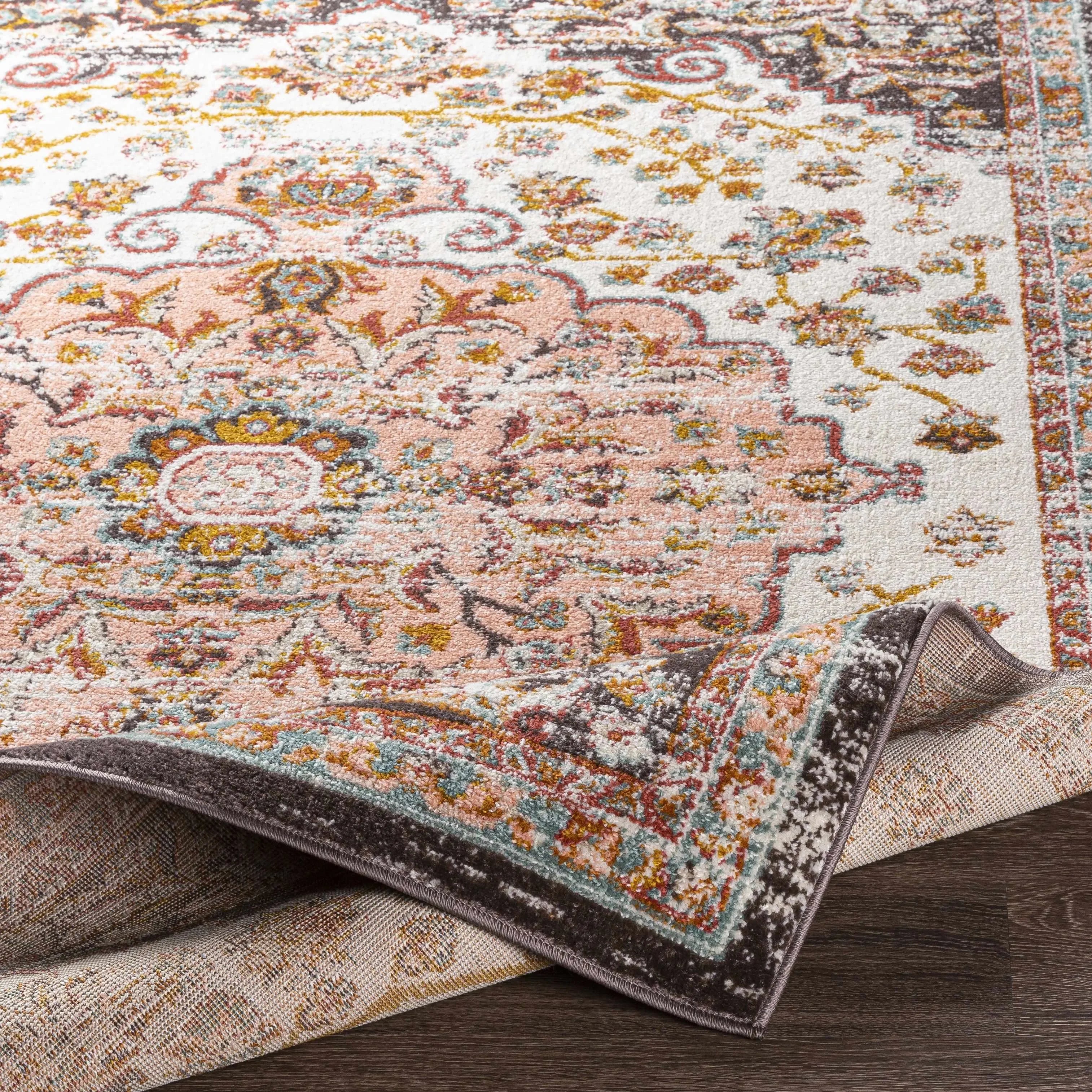 Oark Floral Medallion Area Rug - The Mayfair Hall