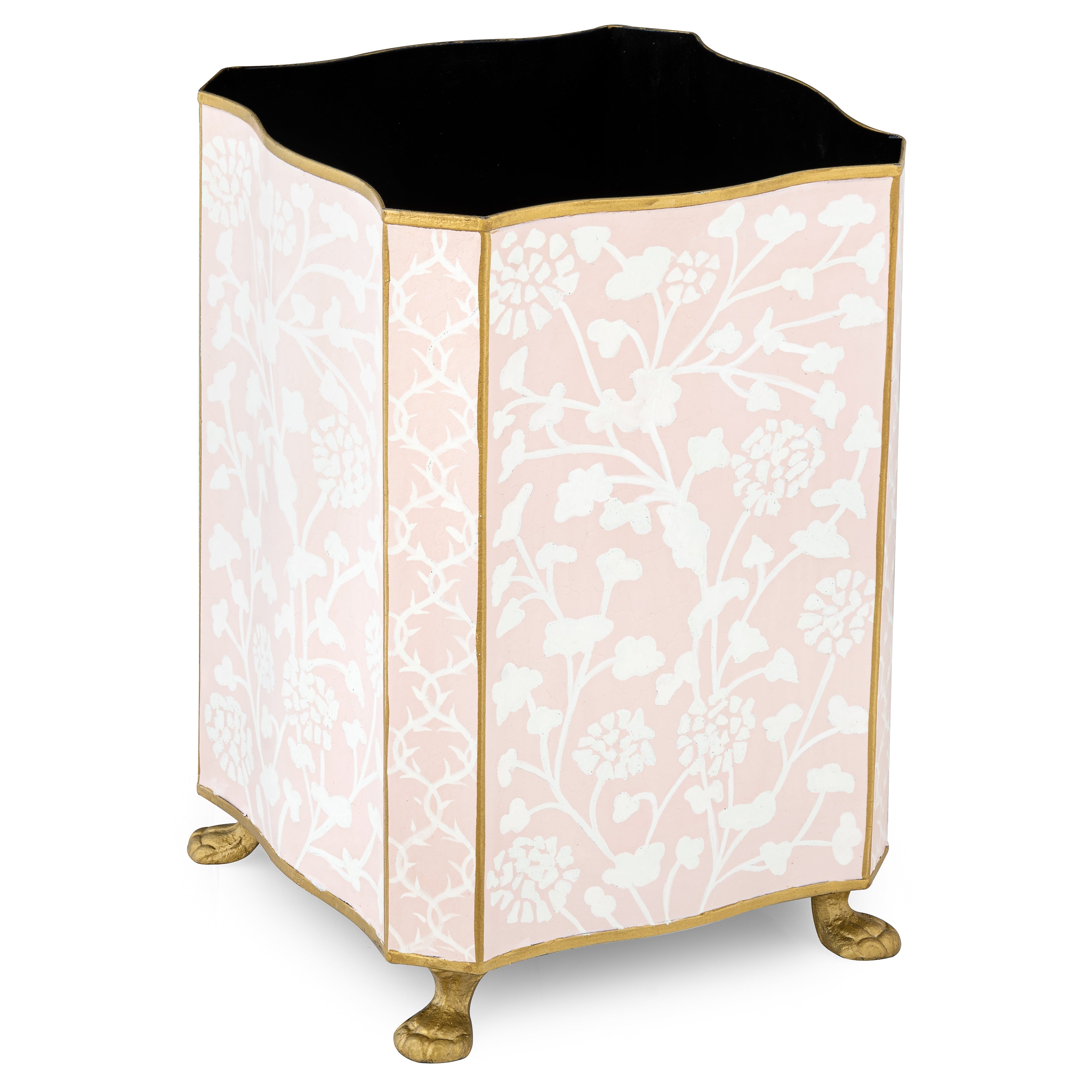 Pale Pink Spring Floral Wastepaper Basket & Tissue (3 Options)