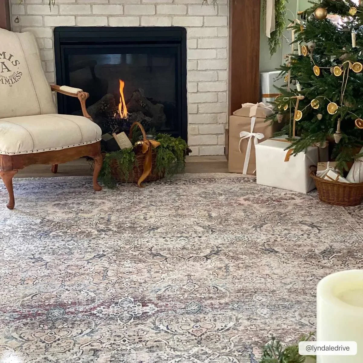 Olive Holi-2304 Washable Area Rug - The Mayfair Hall